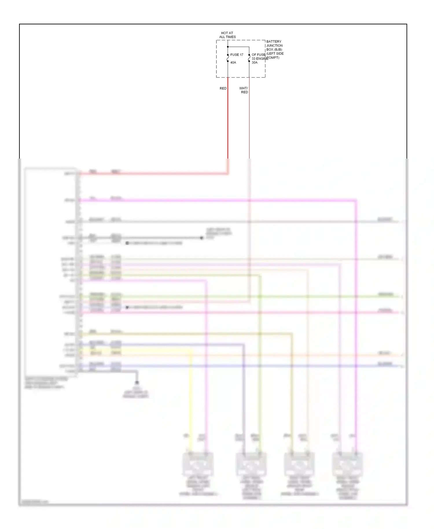 Ford Ranger II facelift (2009-2011) grn/org wiring diagram  (1 of 12)