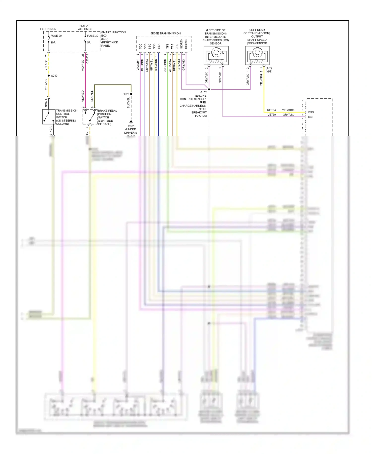 Ford Ranger II facelift (2009-2011) heated oxygen wiring diagram  (2 of 2)