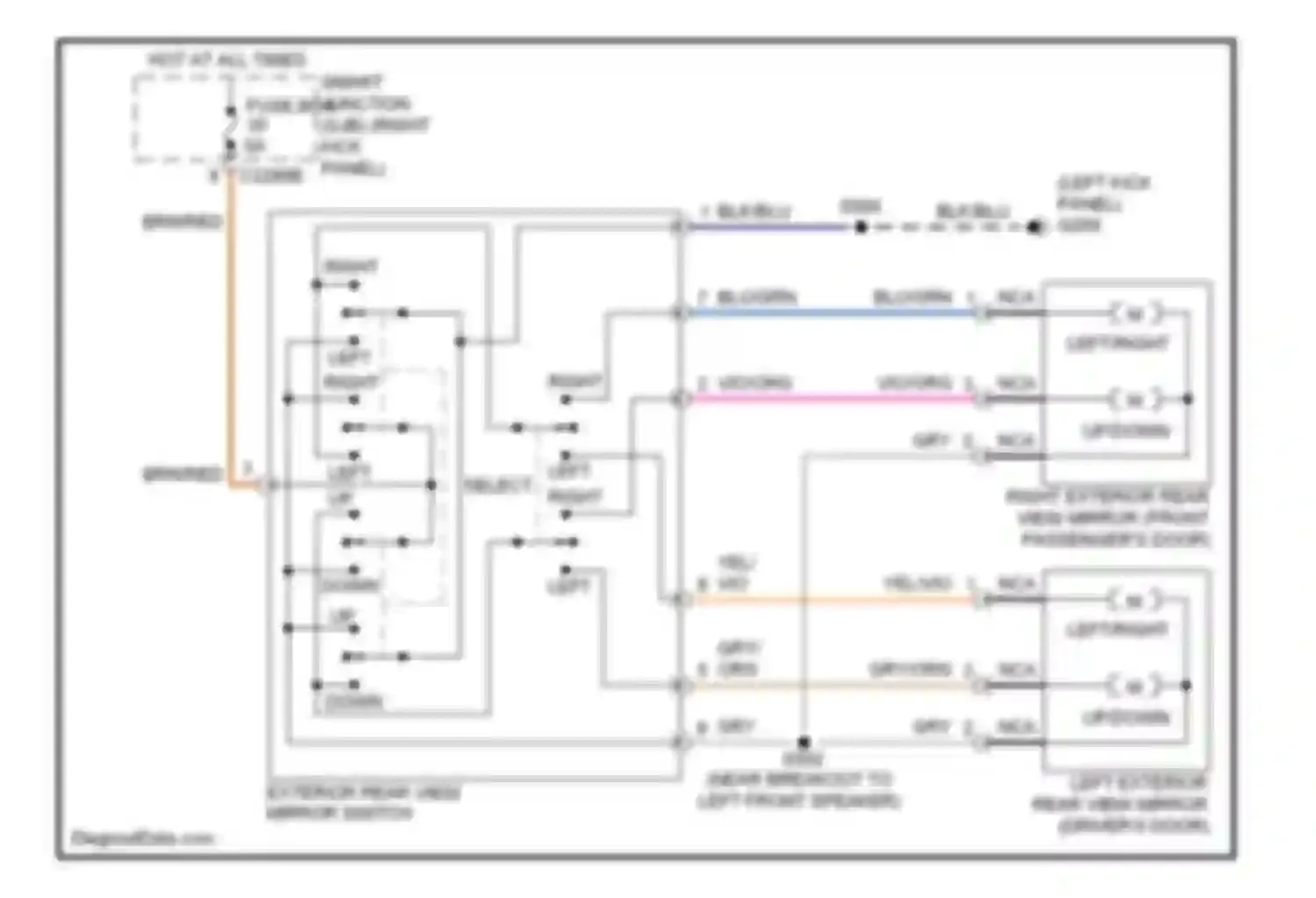 Wiring diagram blk/blu for Ford Ranger II facelift (2009-2011)