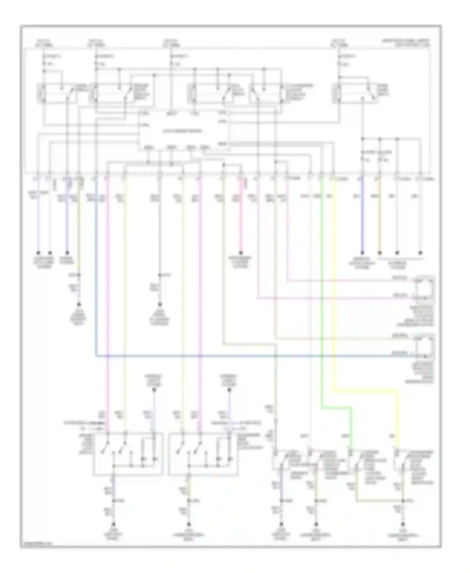 Wiring diagram low current board for Ford Ranger II facelift (2009-2011)