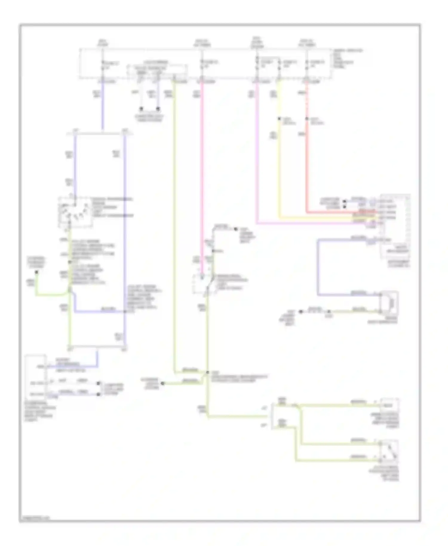 Wiring diagram blu/org for Ford Ranger II facelift (2009-2011)