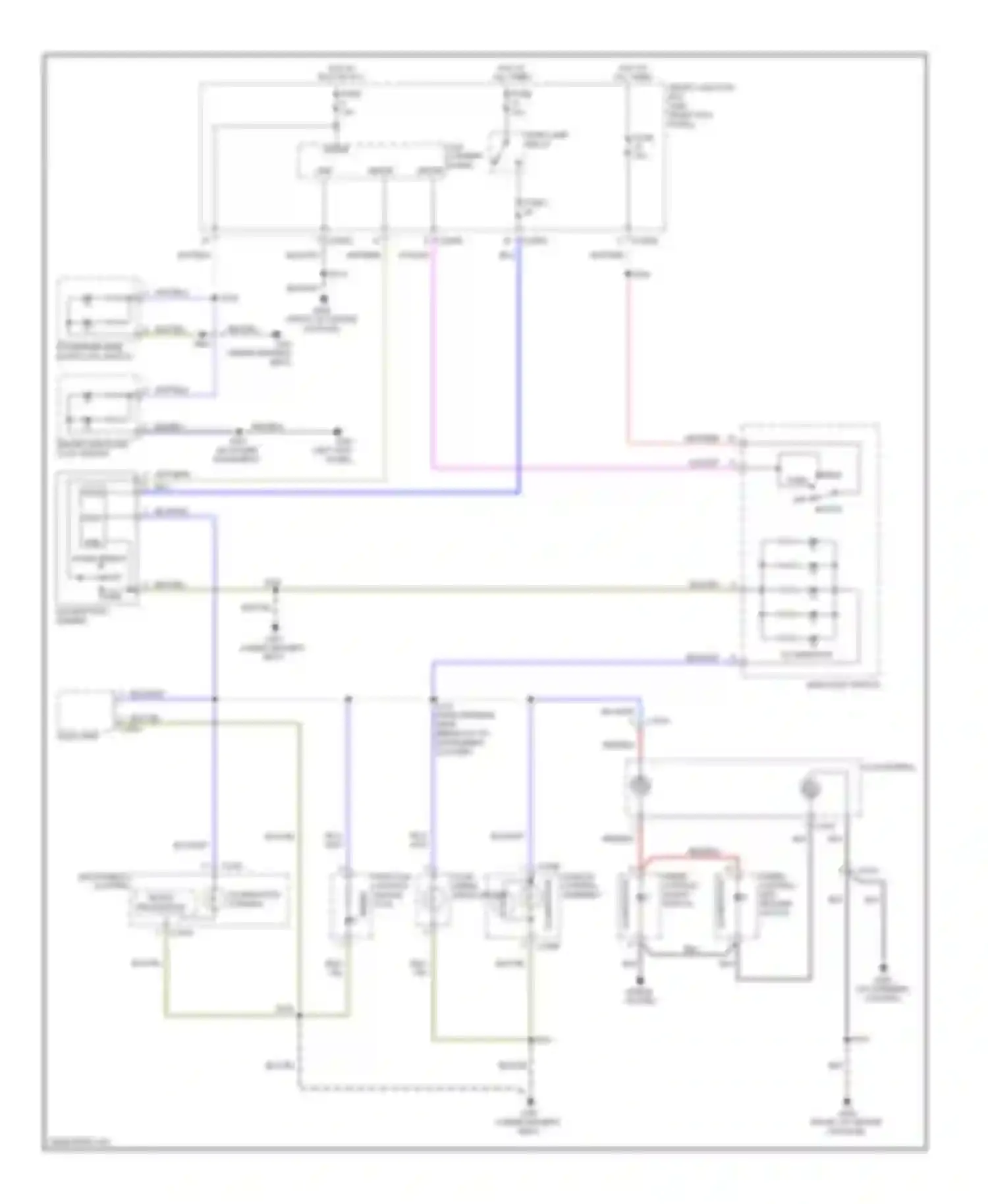 Wiring diagram instrument cluster for Ford Ranger II facelift (2009-2011) (4 of 5)