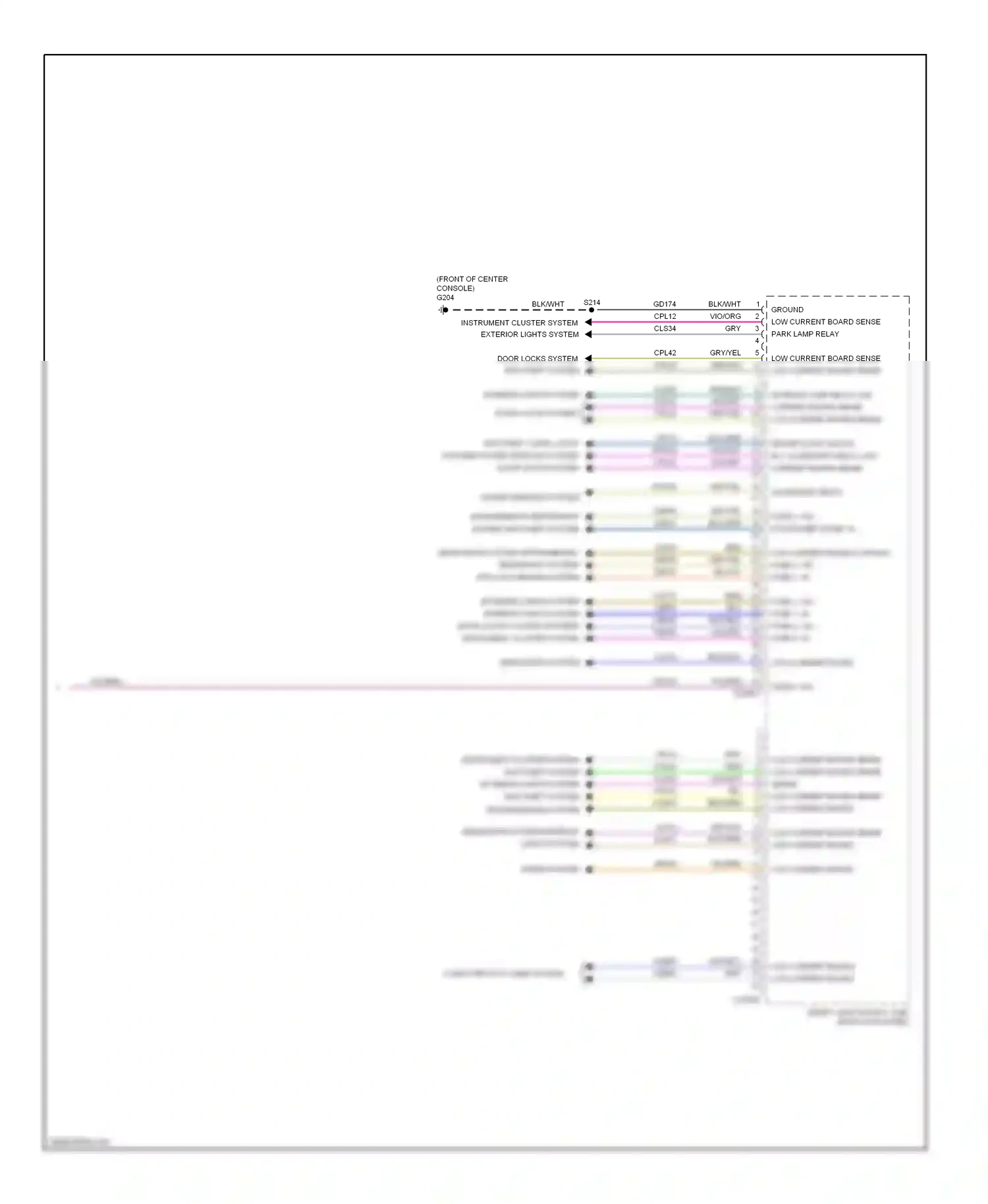 Ford Ranger II facelift (2009-2011) low current board sense low current board sense wiring diagram  (1 of 1)
