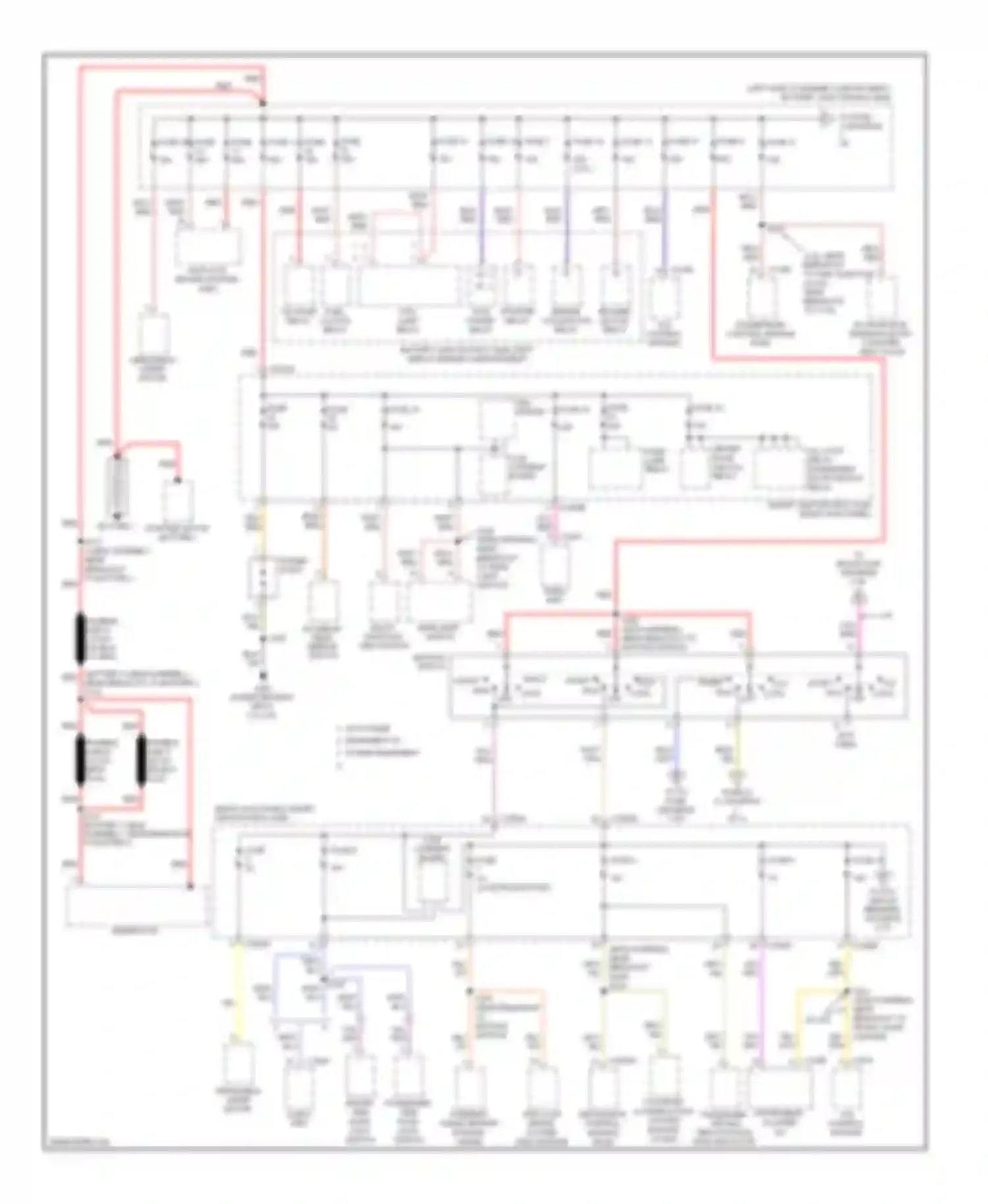 Wiring diagram (main harness, near breakout to for Ford Ranger II facelift (2009-2011) (2 of 2)