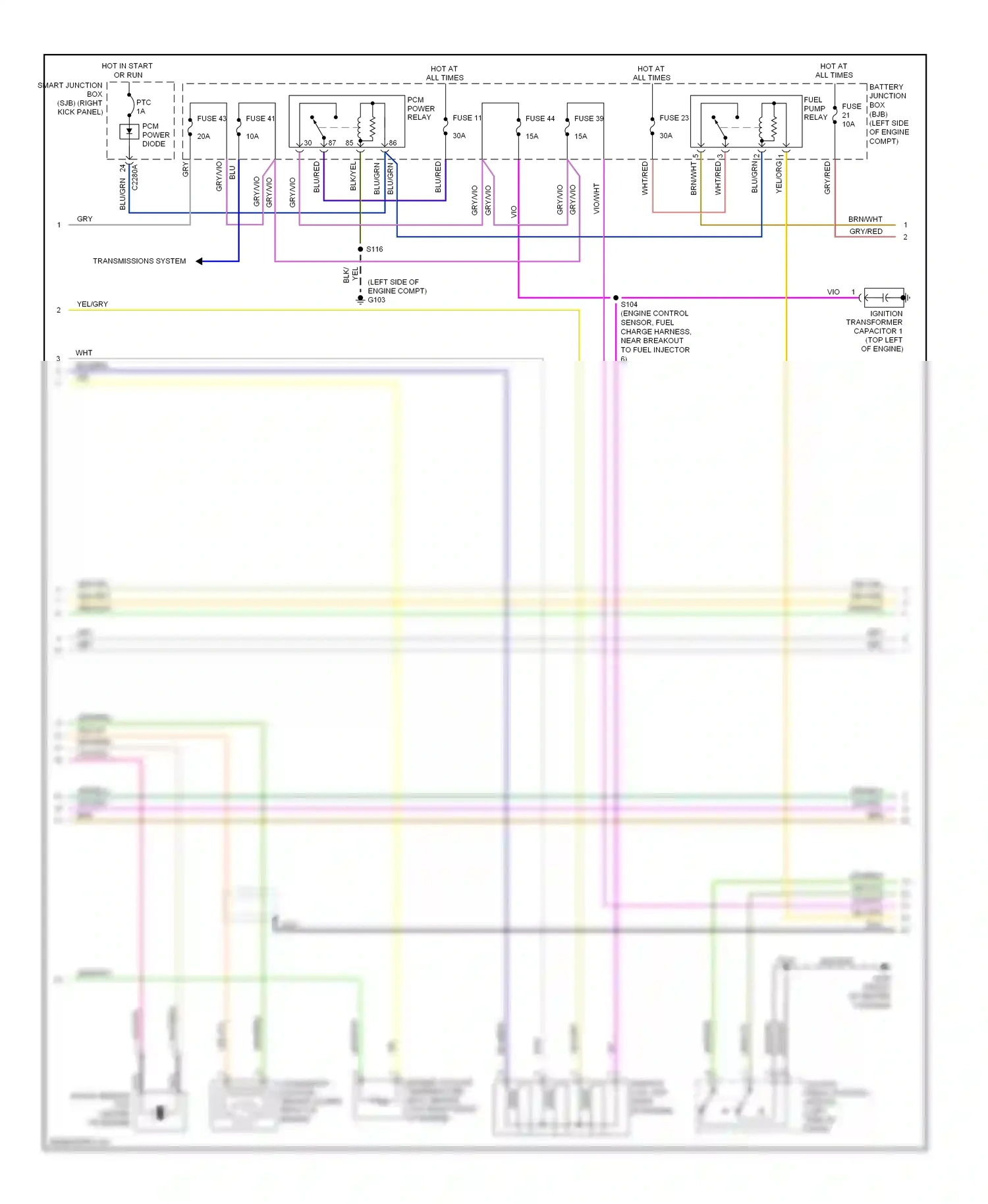 Ford Ranger II facelift (2009-2011) nca wiring diagram  (8 of 21)