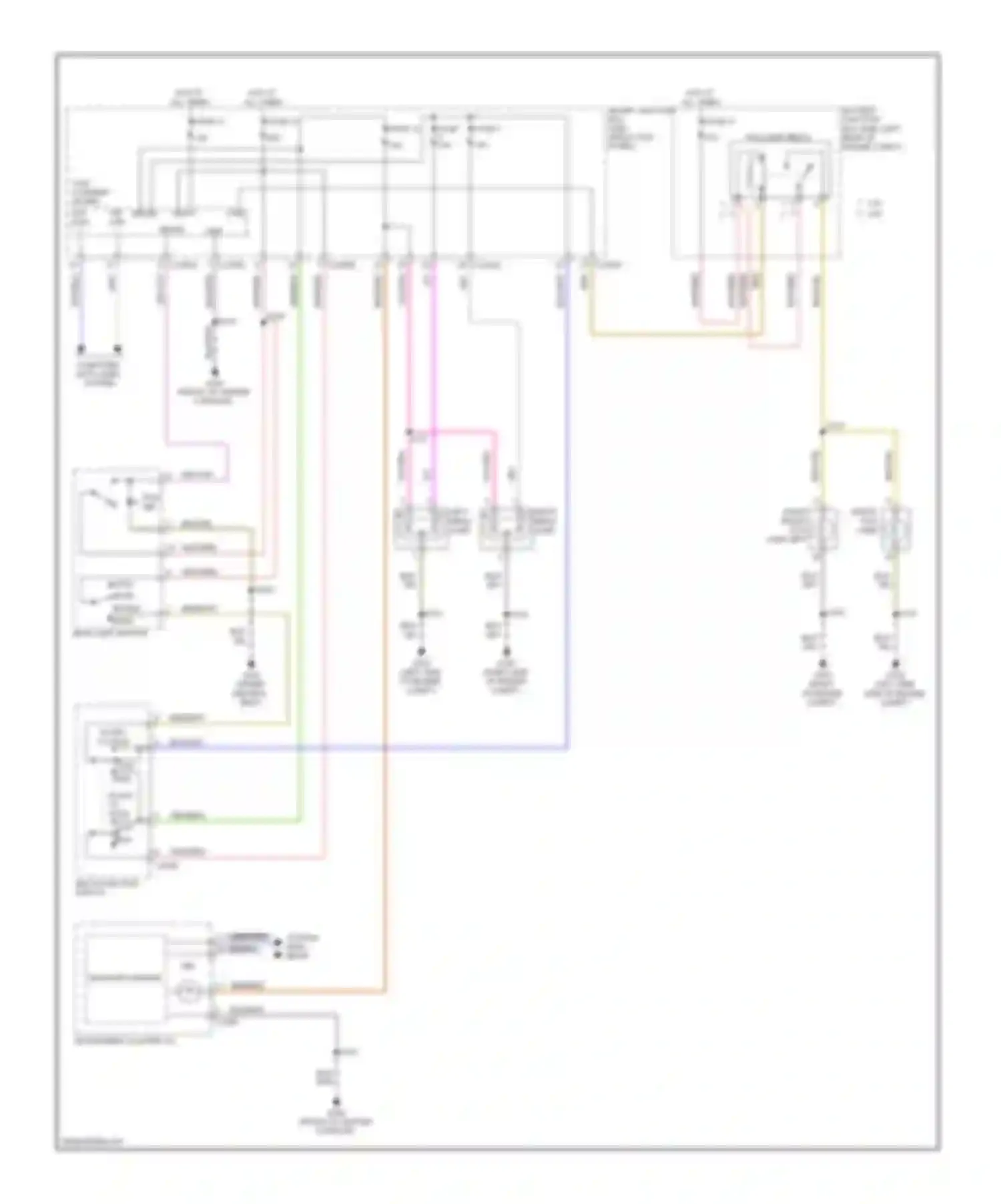 Wiring diagram right head- lamp for Ford Ranger II facelift (2009-2011) (1 of 1)