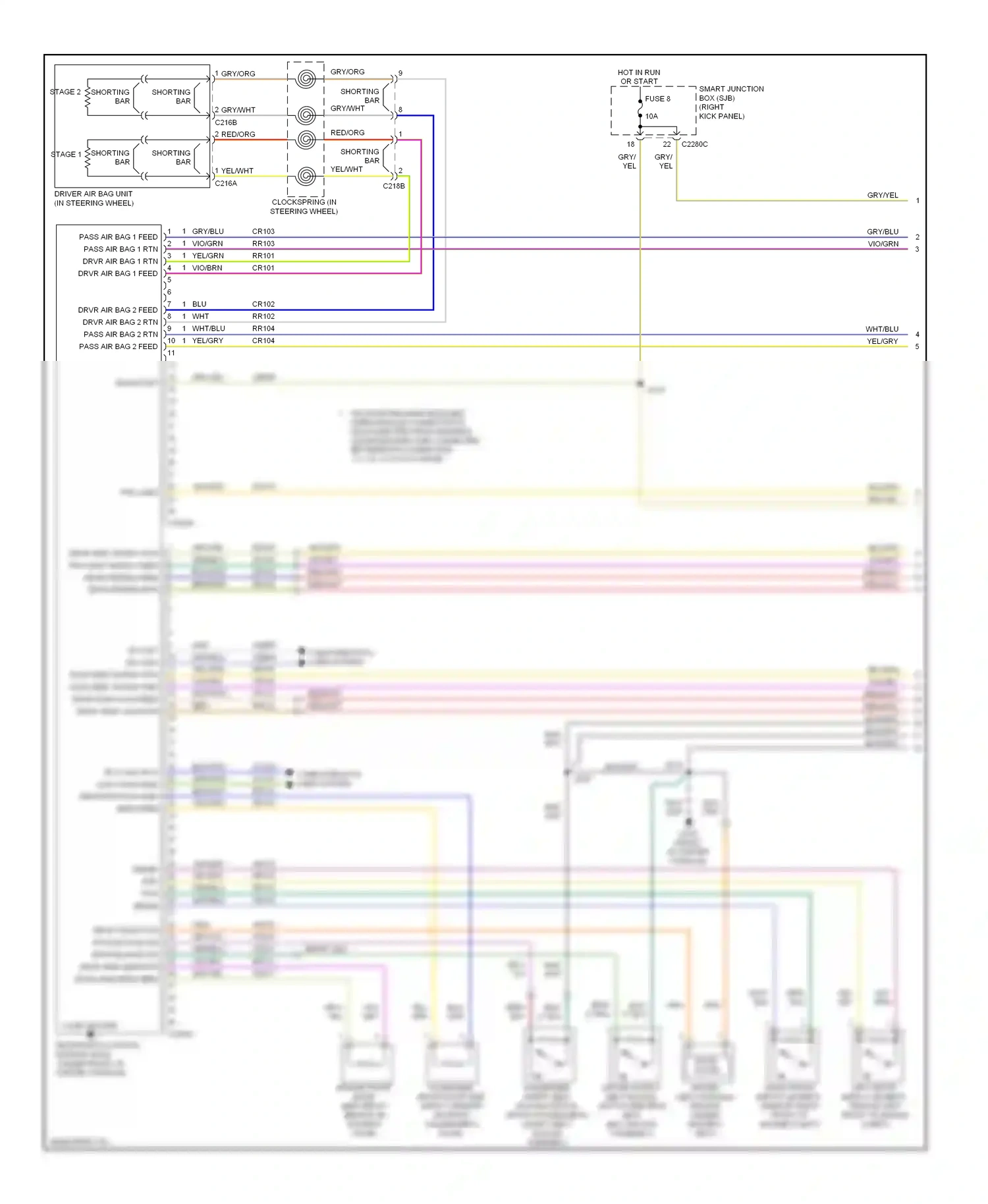 Ford Ranger II facelift (2009-2011) vio/grn wiring diagram  (14 of 15)