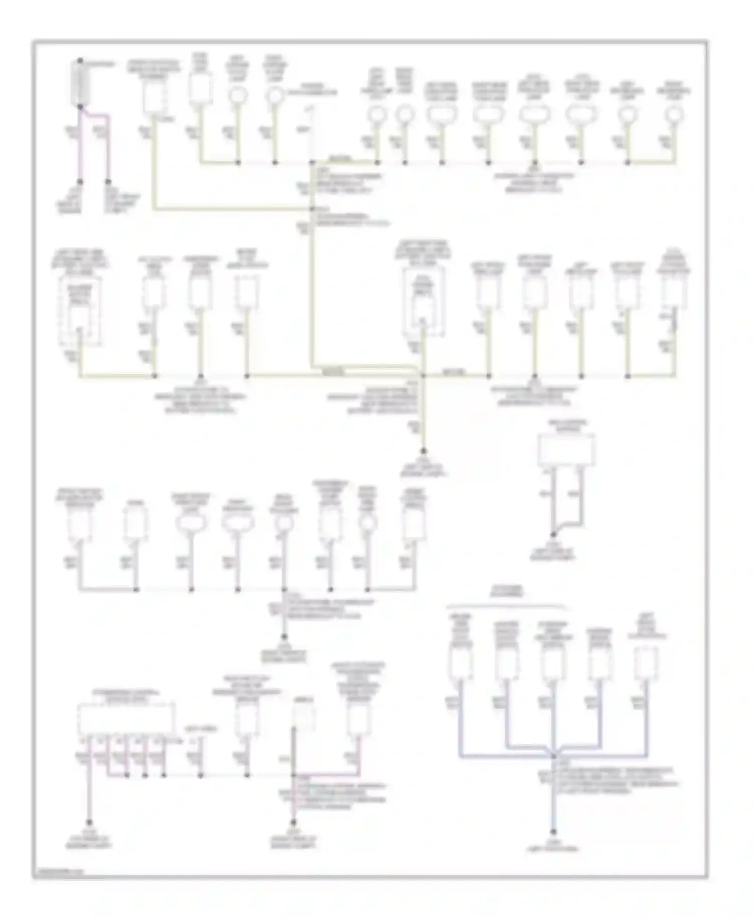 Ranger Ford II (2006-2009): Ground distribution circuit (1 of 2)