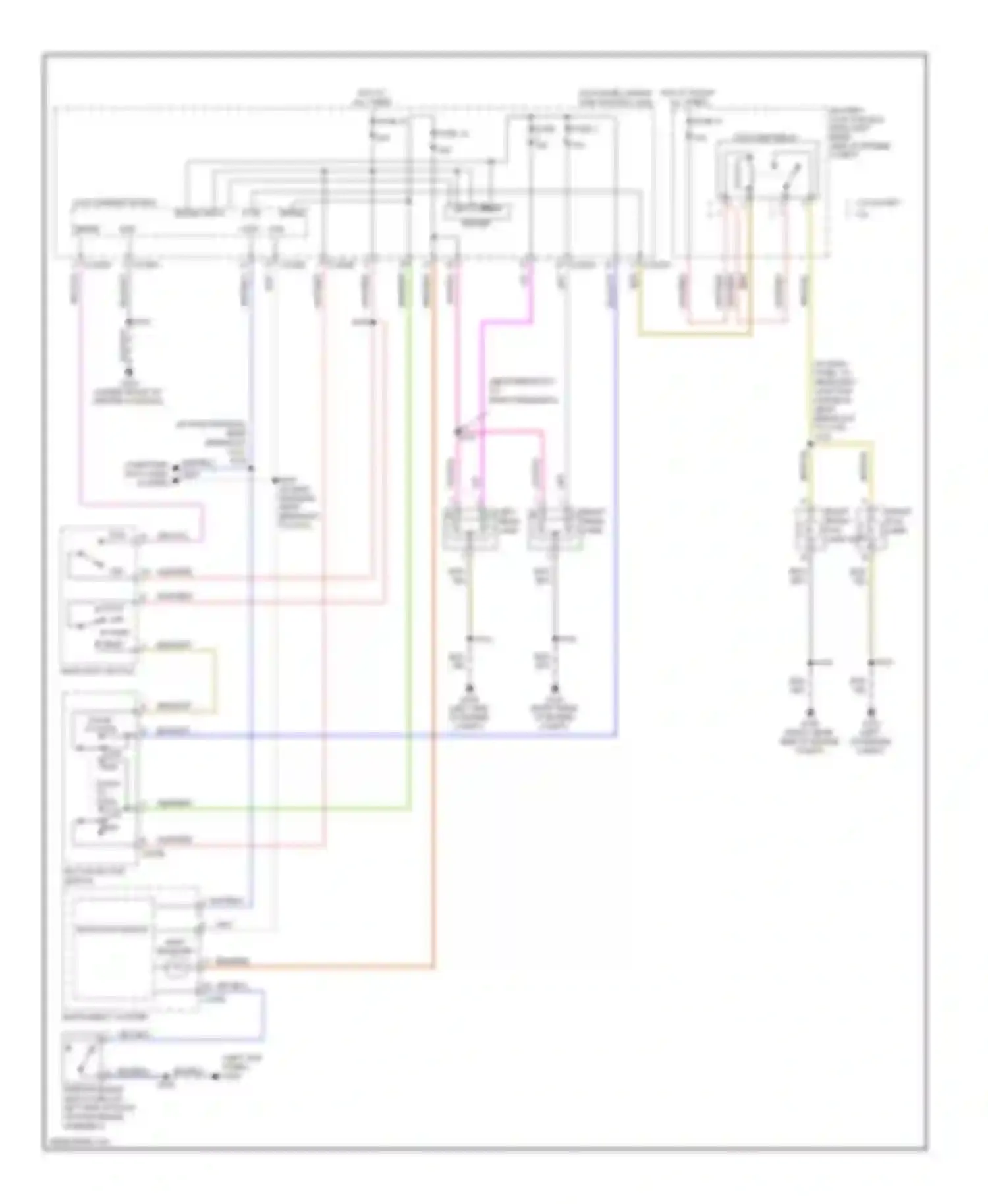 Ranger Ford II (2006-2009): Headlights circuit, with drl