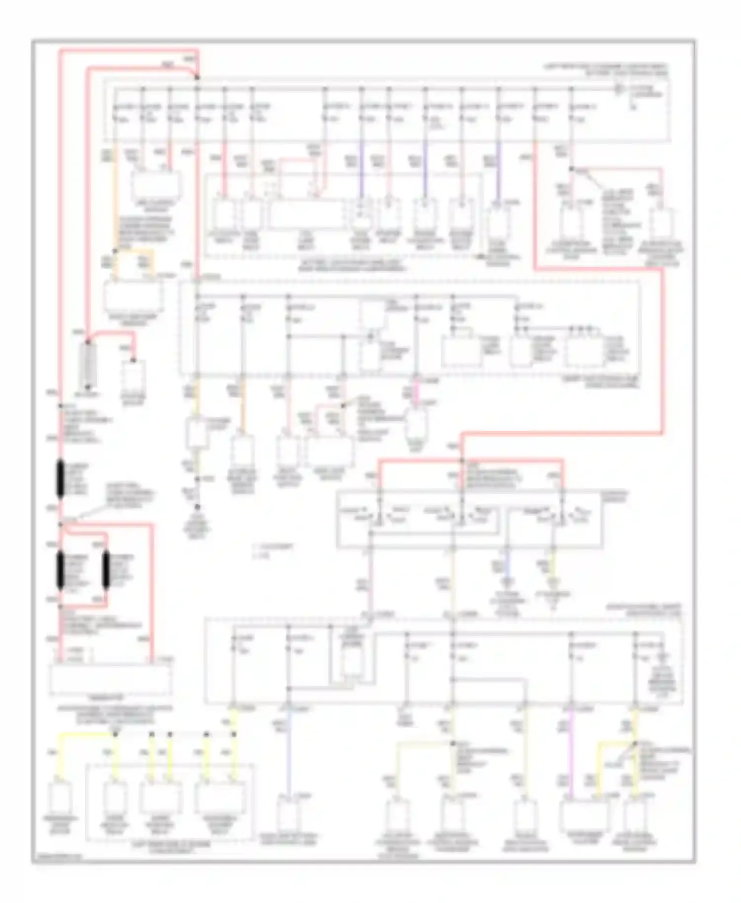 Ranger Ford II (2006-2009): Power distribution circuit (1 of 2)