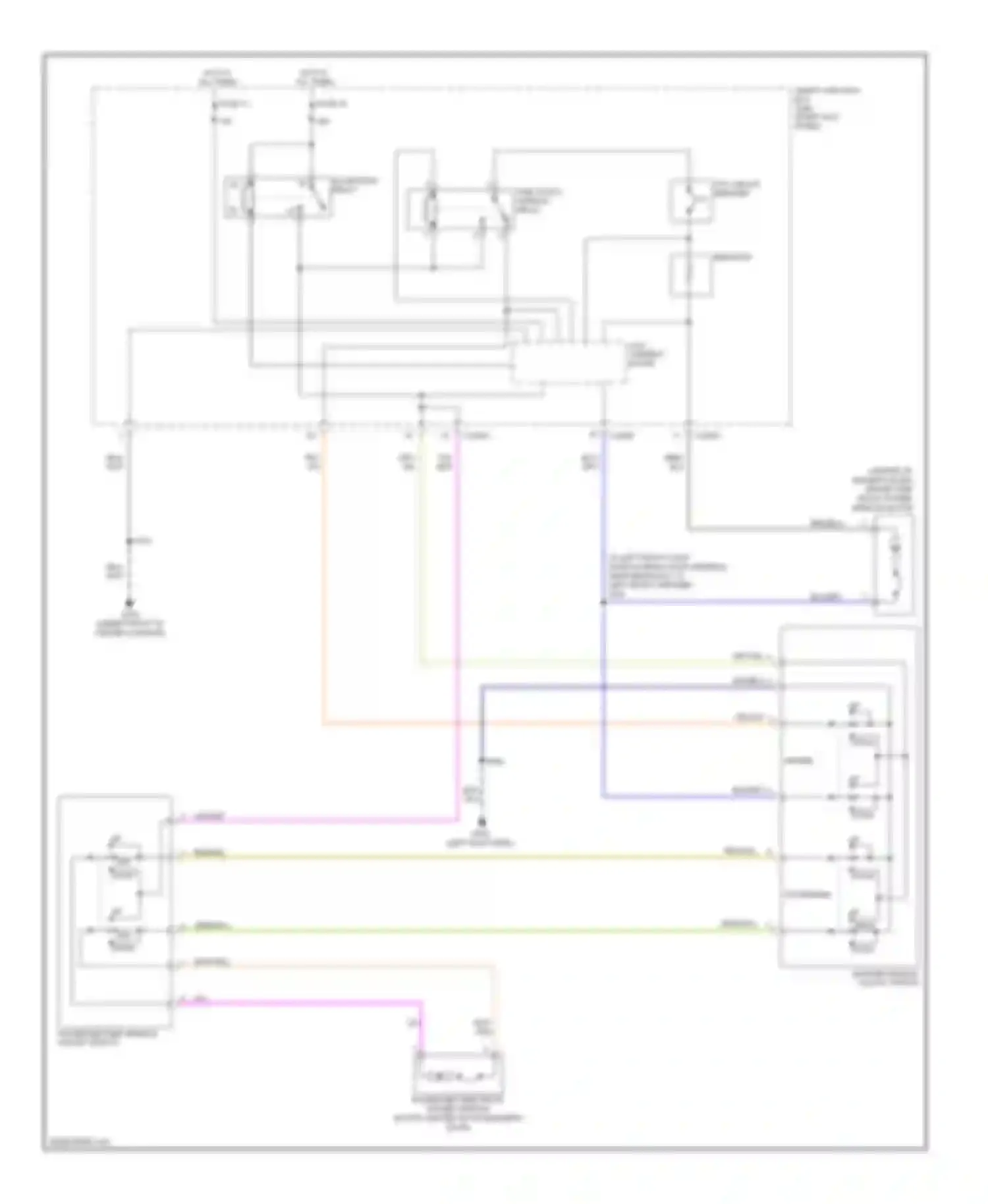 Ranger Ford II (2006-2009): Power windows circuit