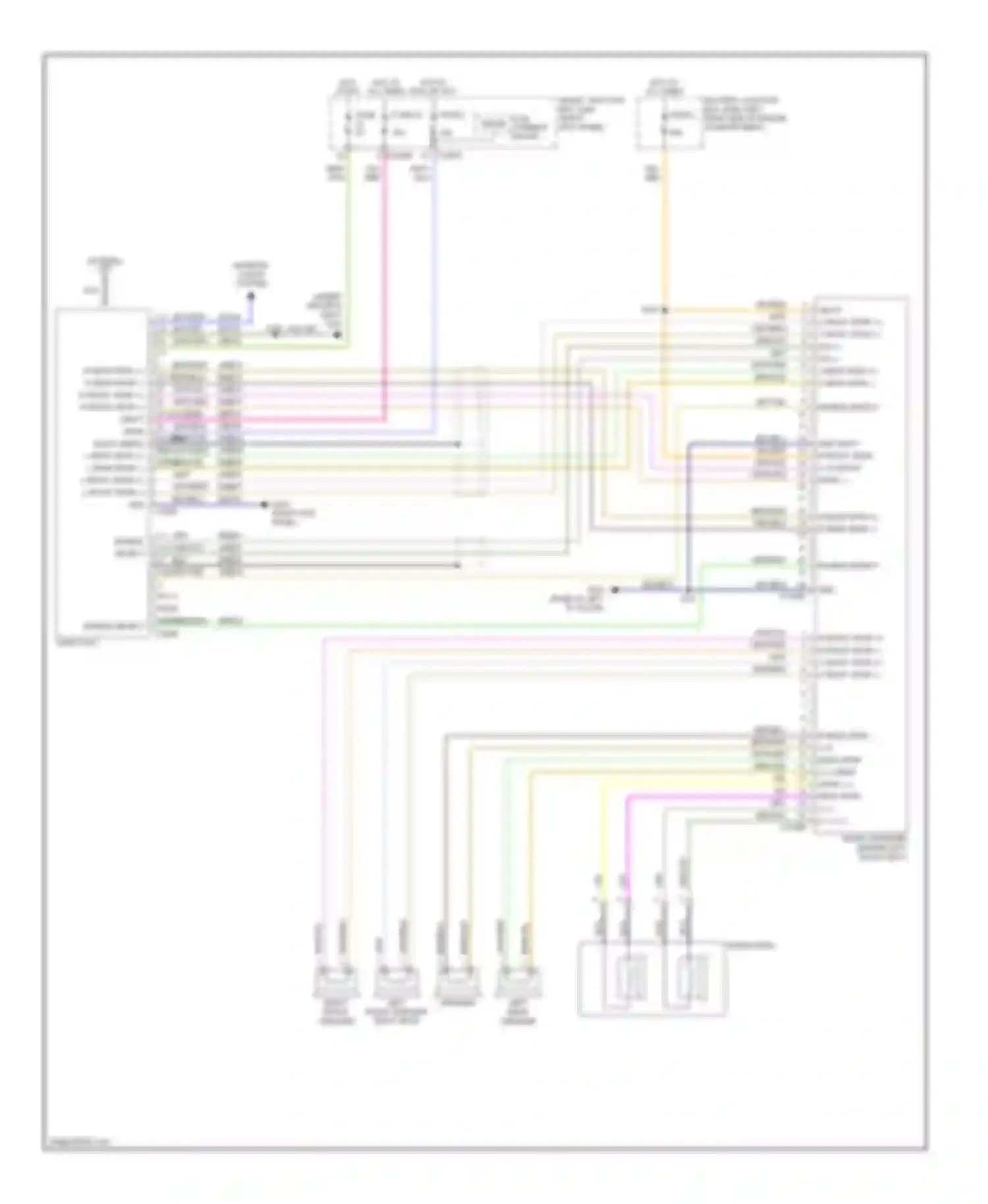 Wiring diagram audio unit for Ford Ranger II (2006-2009)