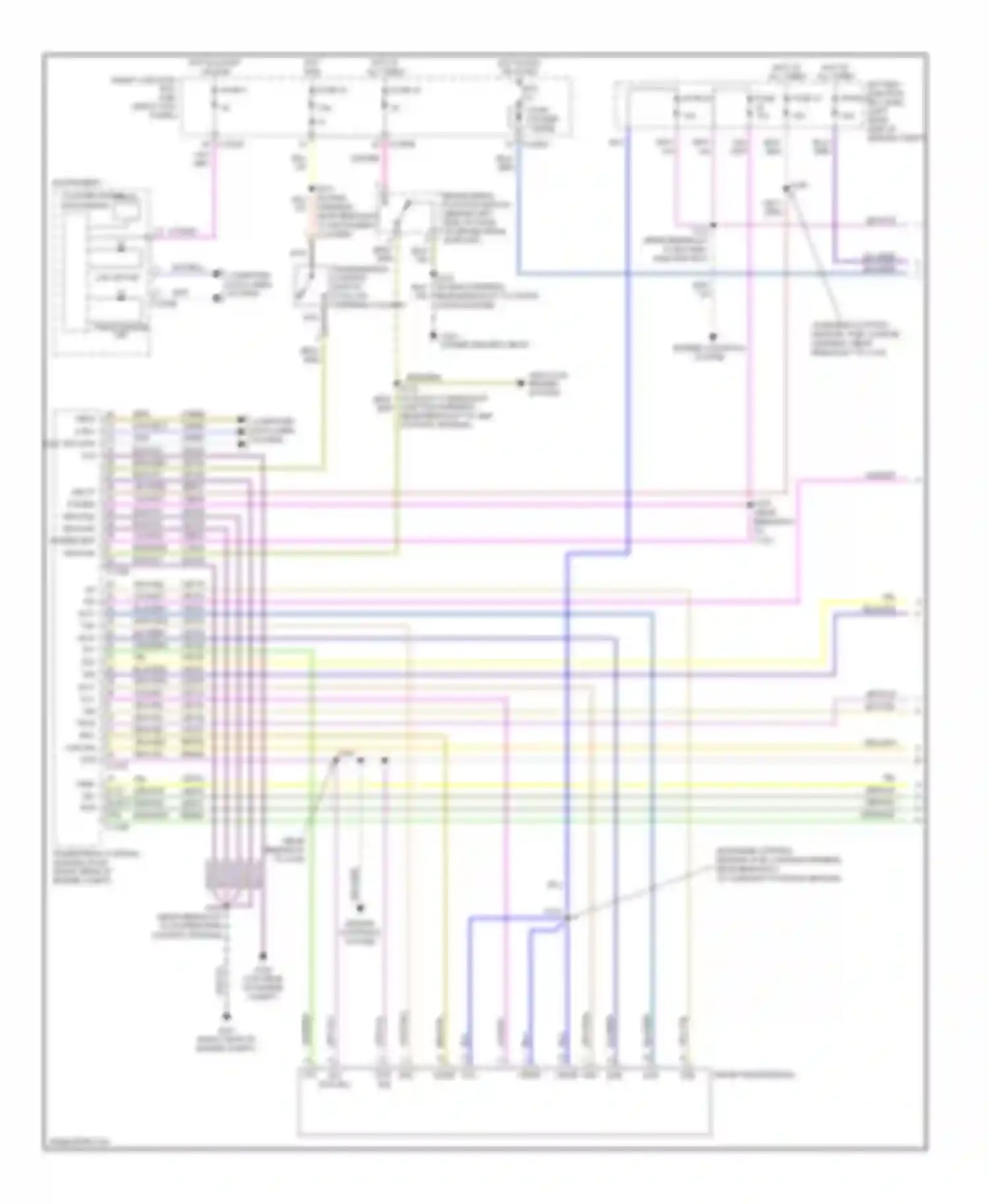 Wiring diagram (in engine control sensor, fuel charge harness, near for Ford Ranger II (2006-2009) (2 of 7)