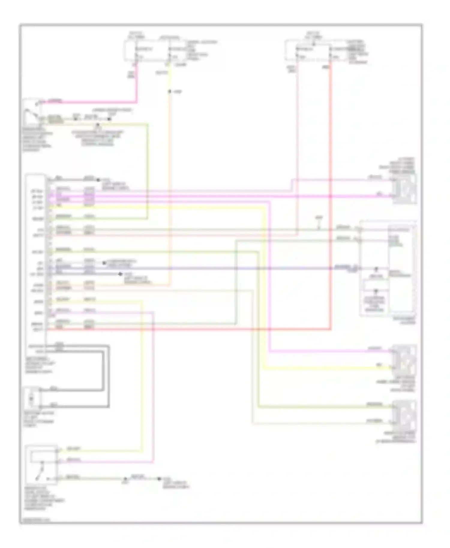 Wiring diagram instrument cluster for Ford Ranger II (2006-2009)