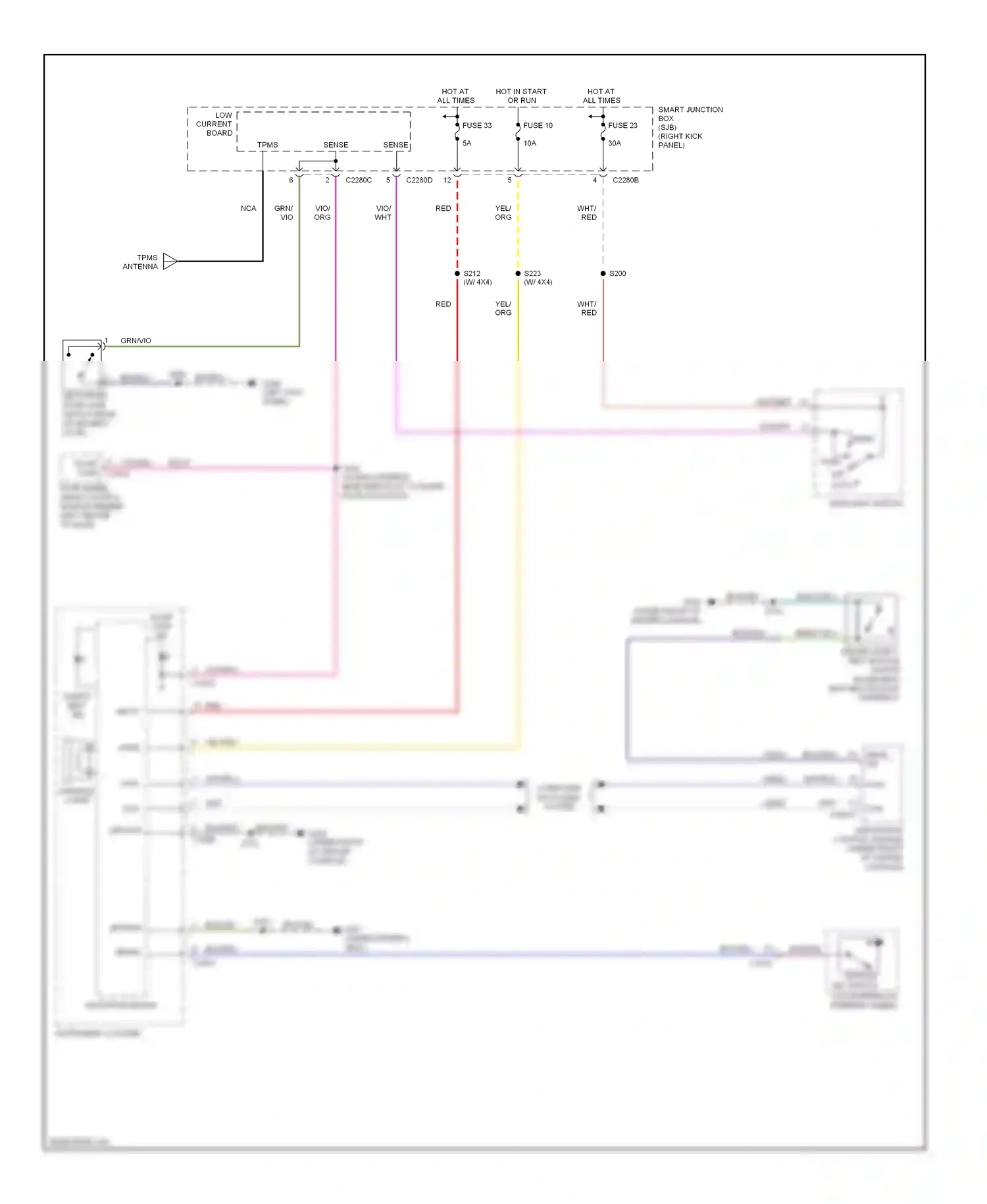 Ford Ranger II (2006-2009) microprocessor wiring diagram  (6 of 6)
