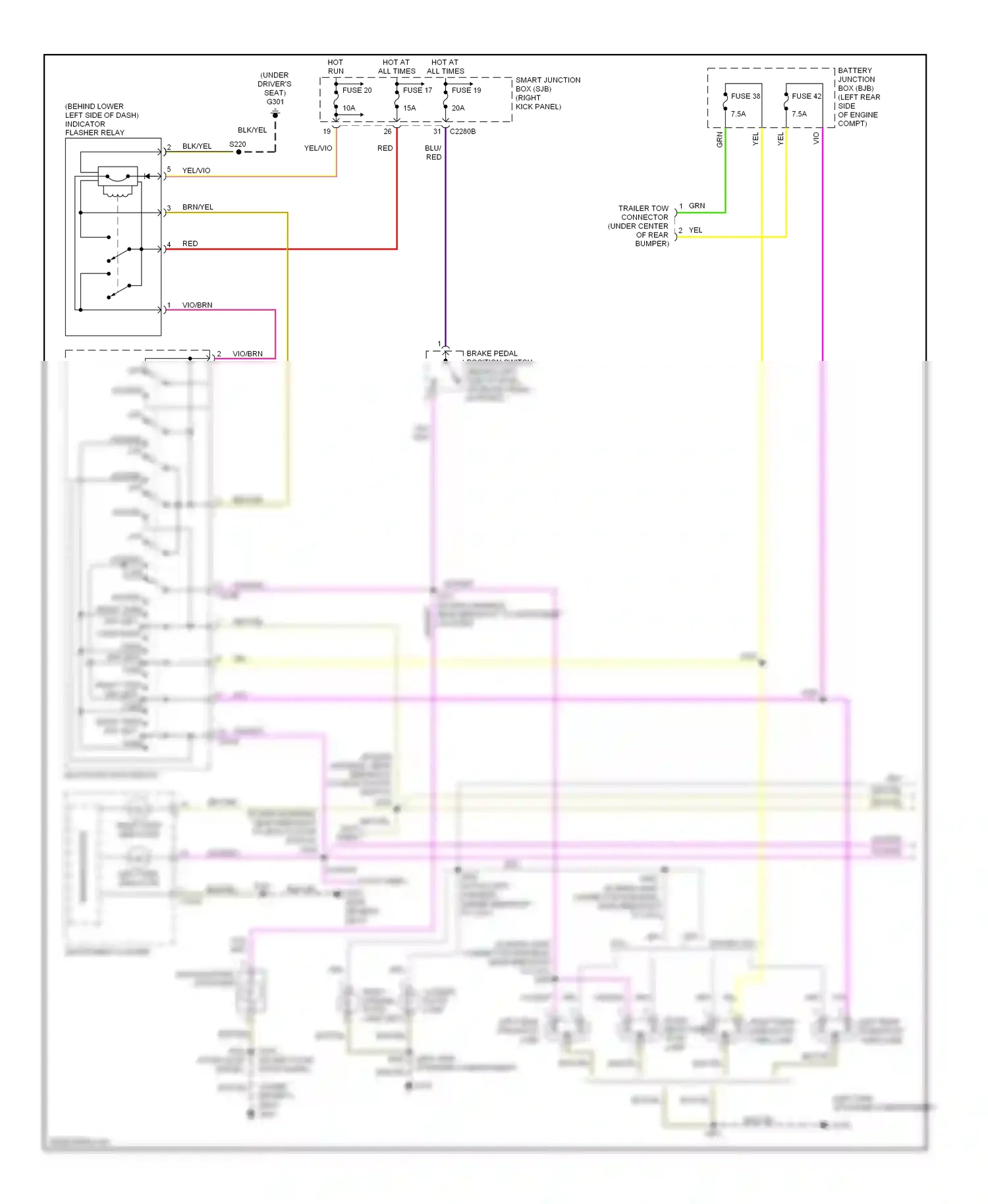 Ford Ranger II (2006-2009) microprocessor wiring diagram  (2 of 6)
