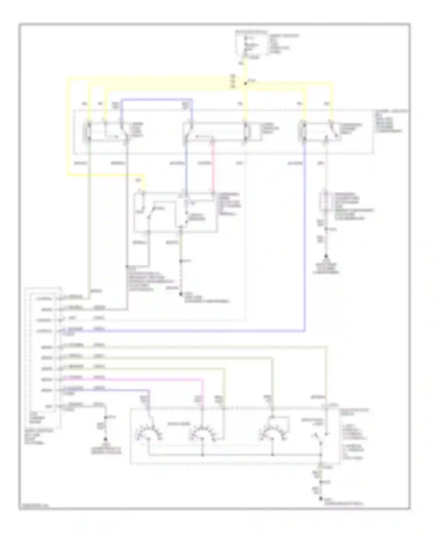 Wiring diagram multi- function switch for Ford Ranger II (2006-2009) (4 of 4)