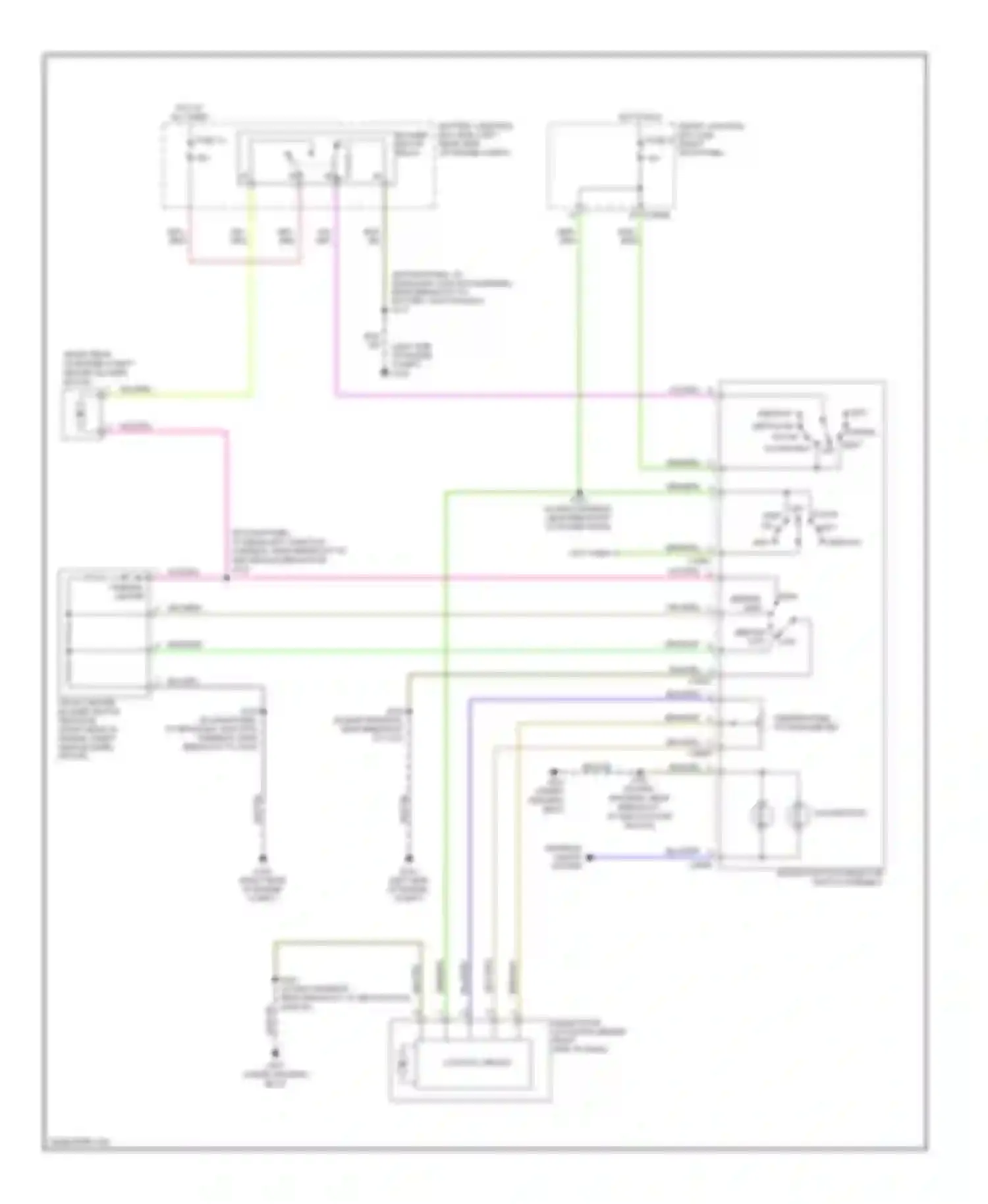 Wiring diagram normal vent floor/vent off for Ford Ranger II (2006-2009) (1 of 1)