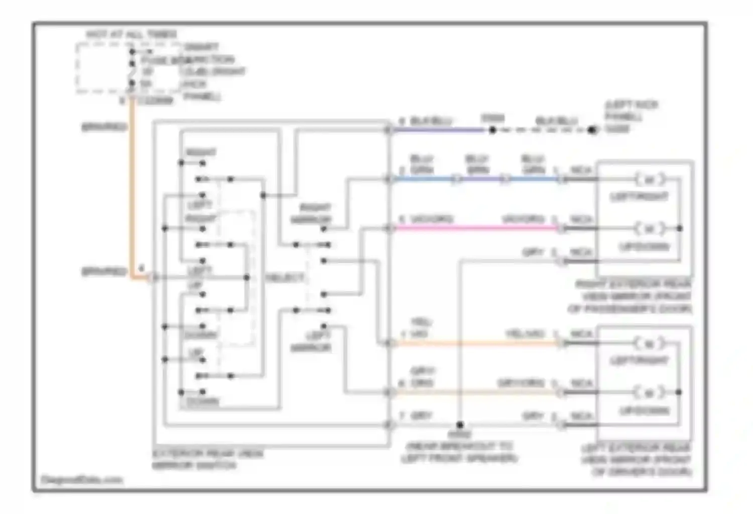 Wiring diagram yel/vio for Ford Ranger II (2006-2009) (14 of 22)