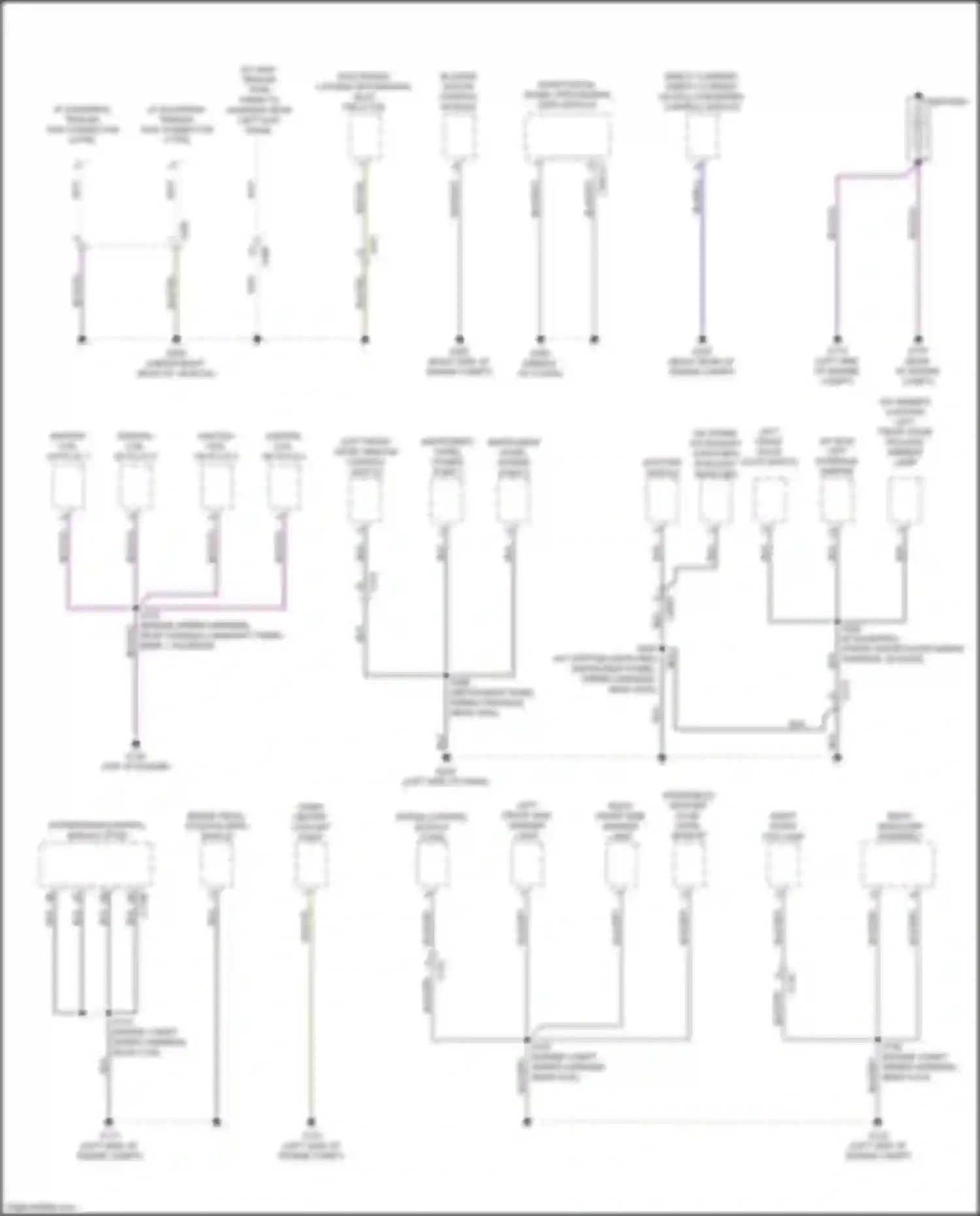 Ranger Ford T6.2 (2022-2024): Ground distribution circuit (1 of 5)