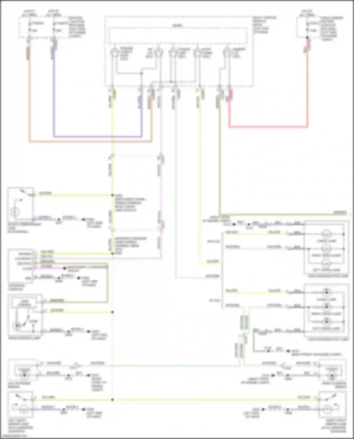 Ranger Ford T6.2 (2022-2024): Courtesy lamps circuit (1 of 2)