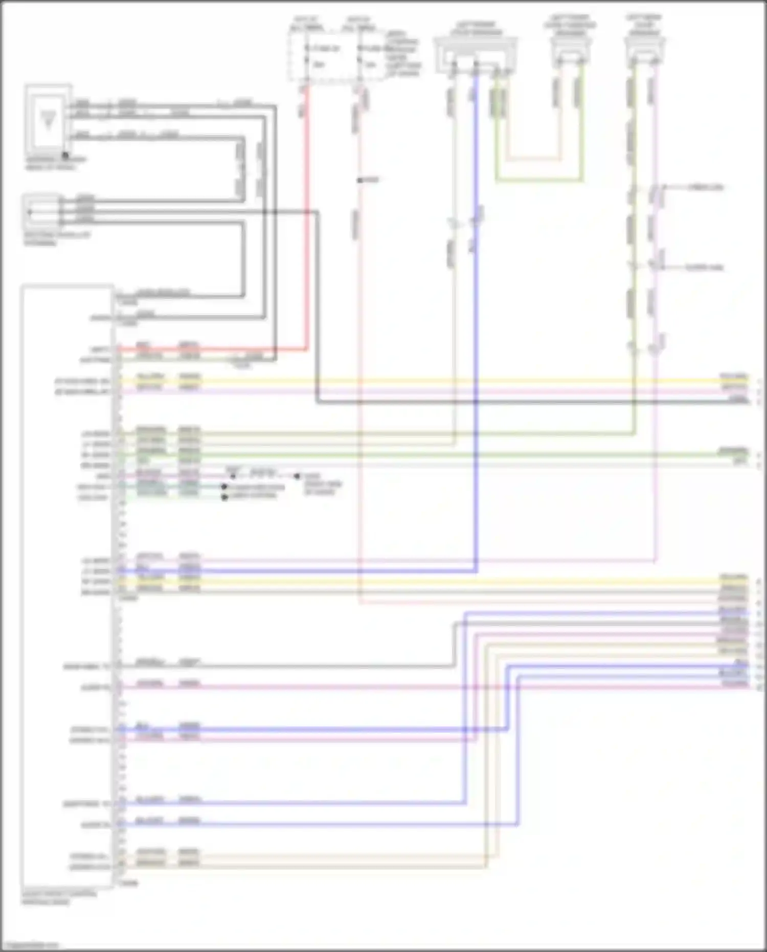 Ranger Ford T6.2 (2022-2024): Navigation circuit, 6 speakers (1 of 4)