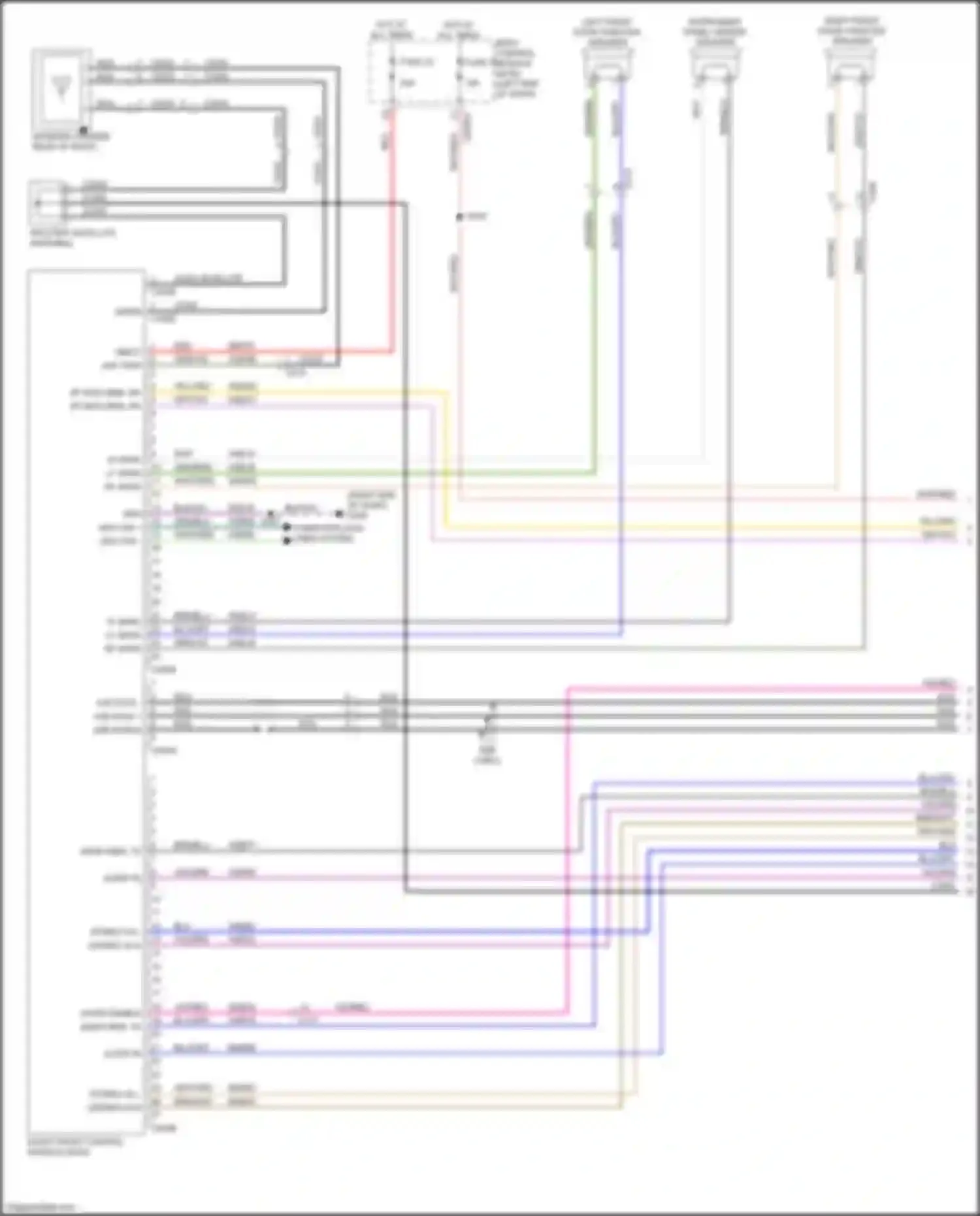 Ranger Ford T6.2 (2022-2024): Navigation circuit, 8 speakers (1 of 4)