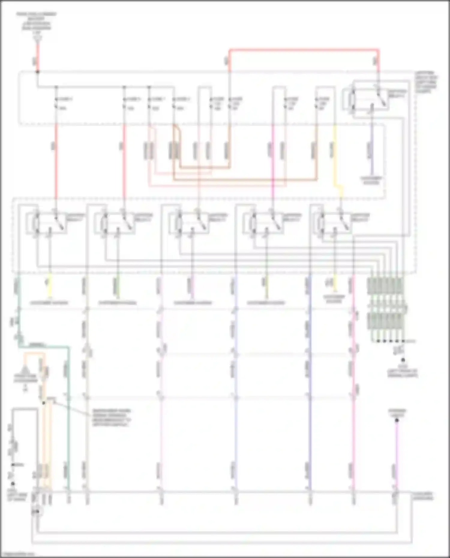 Ranger Ford T6.2 (2022-2024): Power distribution circuit (2 of 8)
