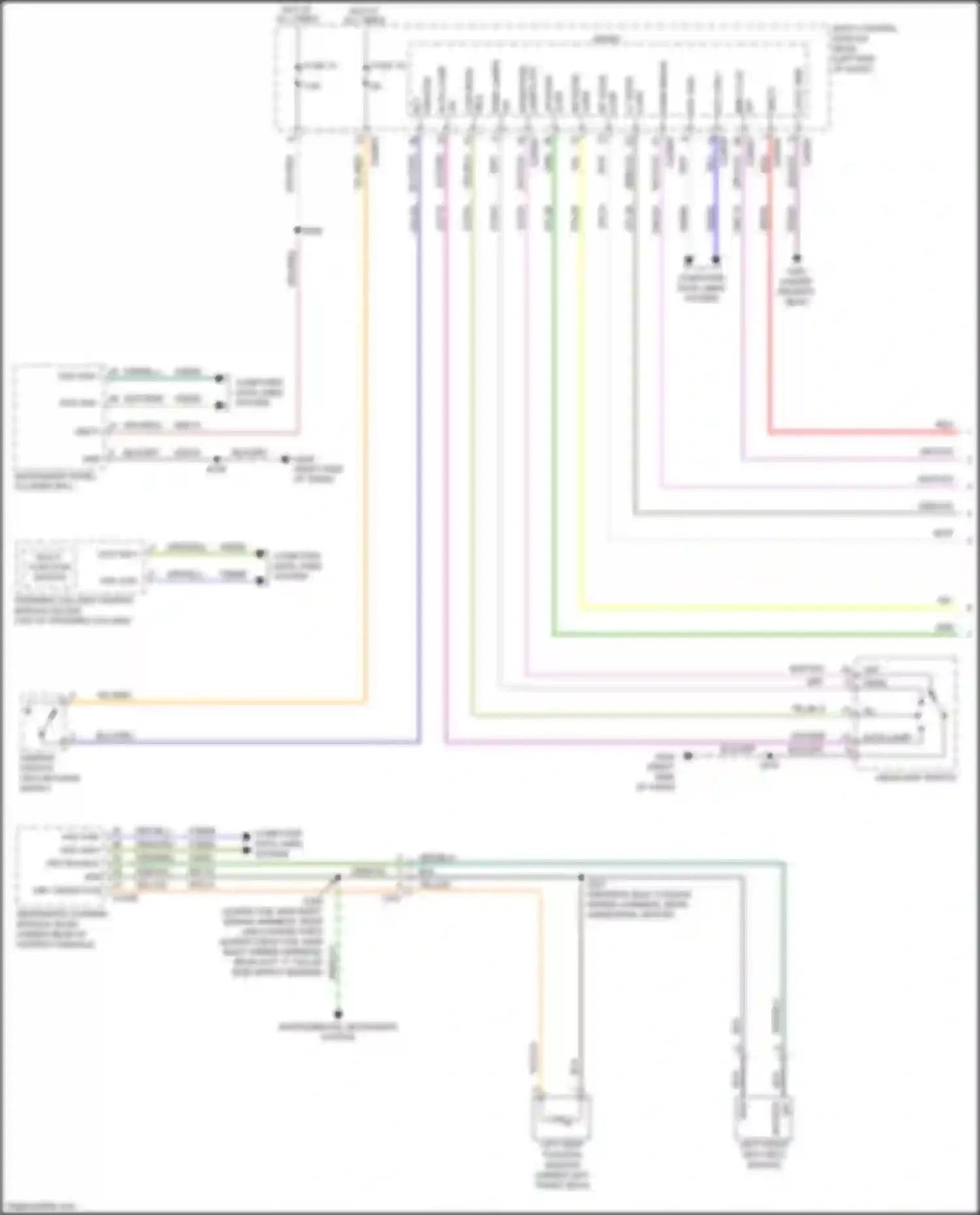 Ranger Ford T6.2 (2022-2024): Chime circuit (1 of 2)