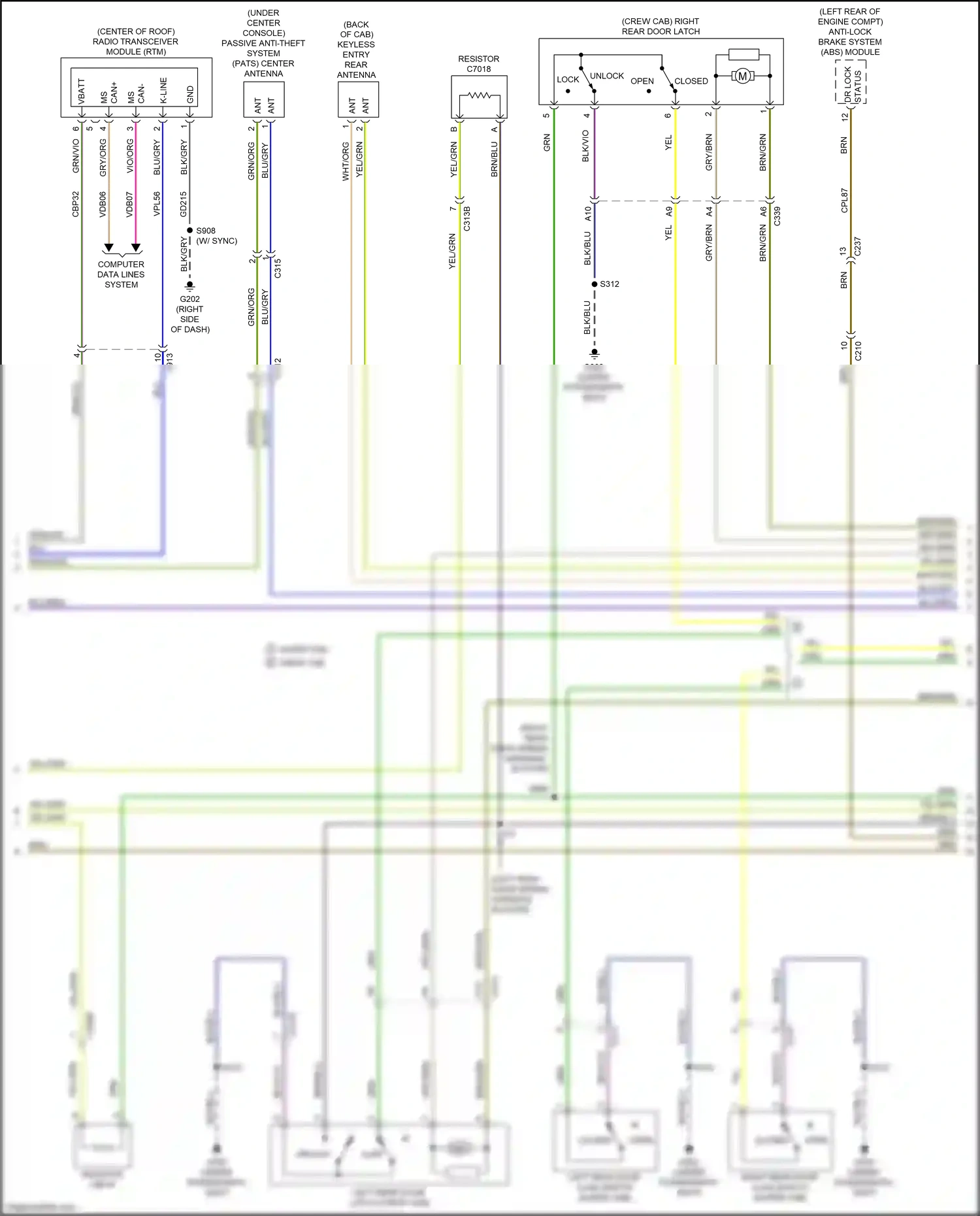 Wiring diagram computer data lines system for Ford Ranger T6.2 (2022-2024) (15 of 74)