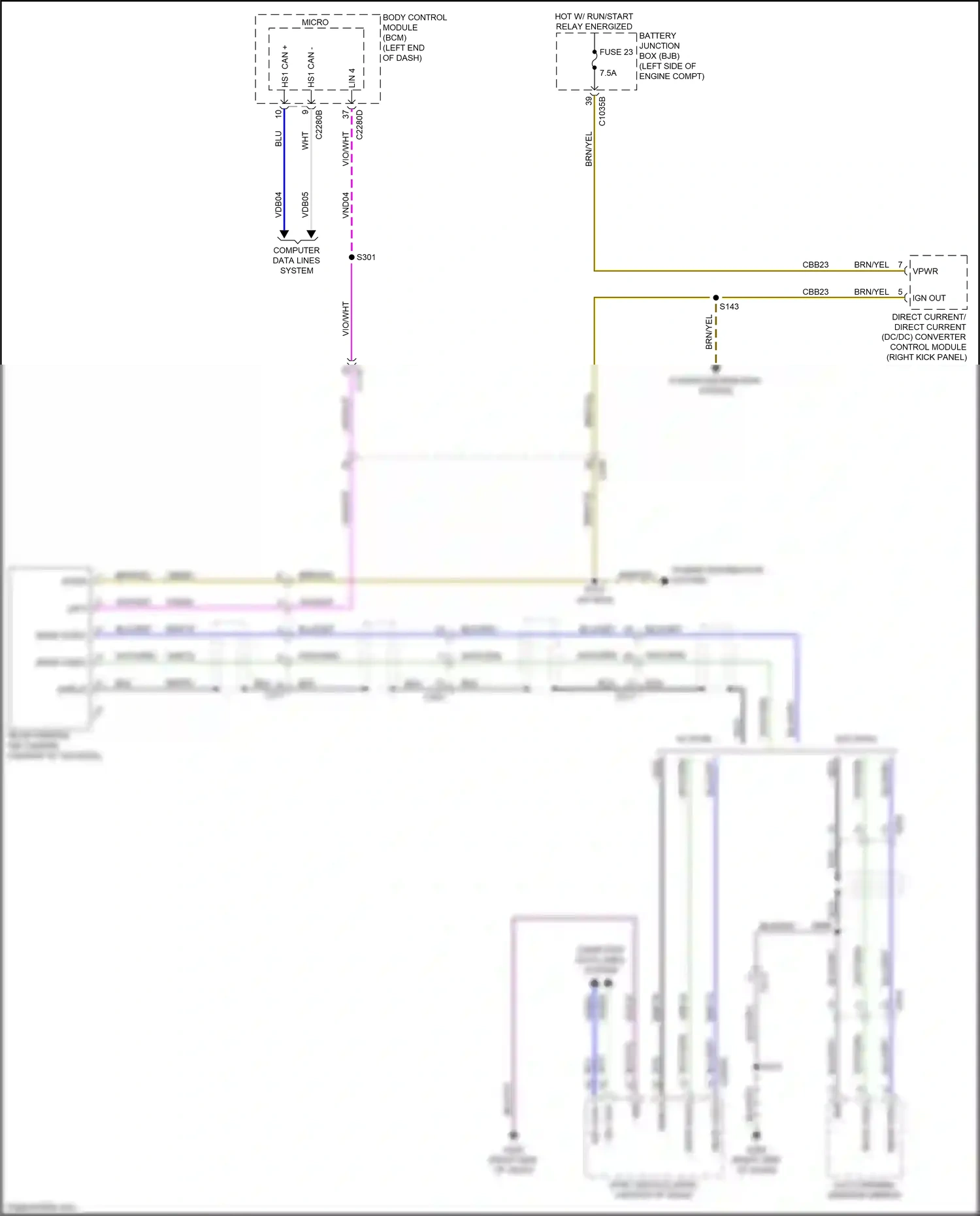 Wiring diagram computer data lines system for Ford Ranger T6.2 (2022-2024) (29 of 74)