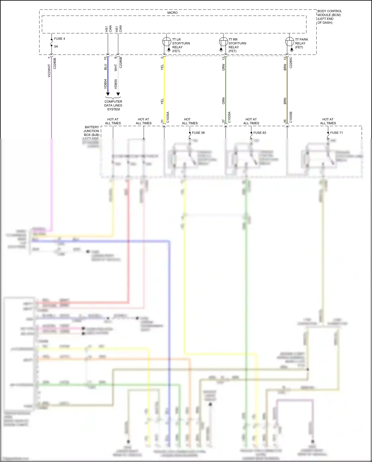 Wiring diagram computer data lines system for Ford Ranger T6.2 (2022-2024) (72 of 74)