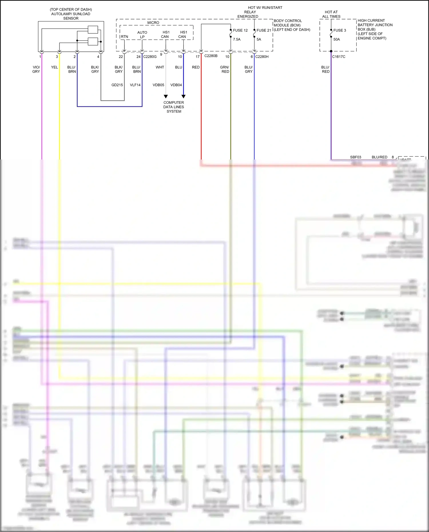 Wiring diagram computer data lines system for Ford Ranger T6.2 (2022-2024) (32 of 74)