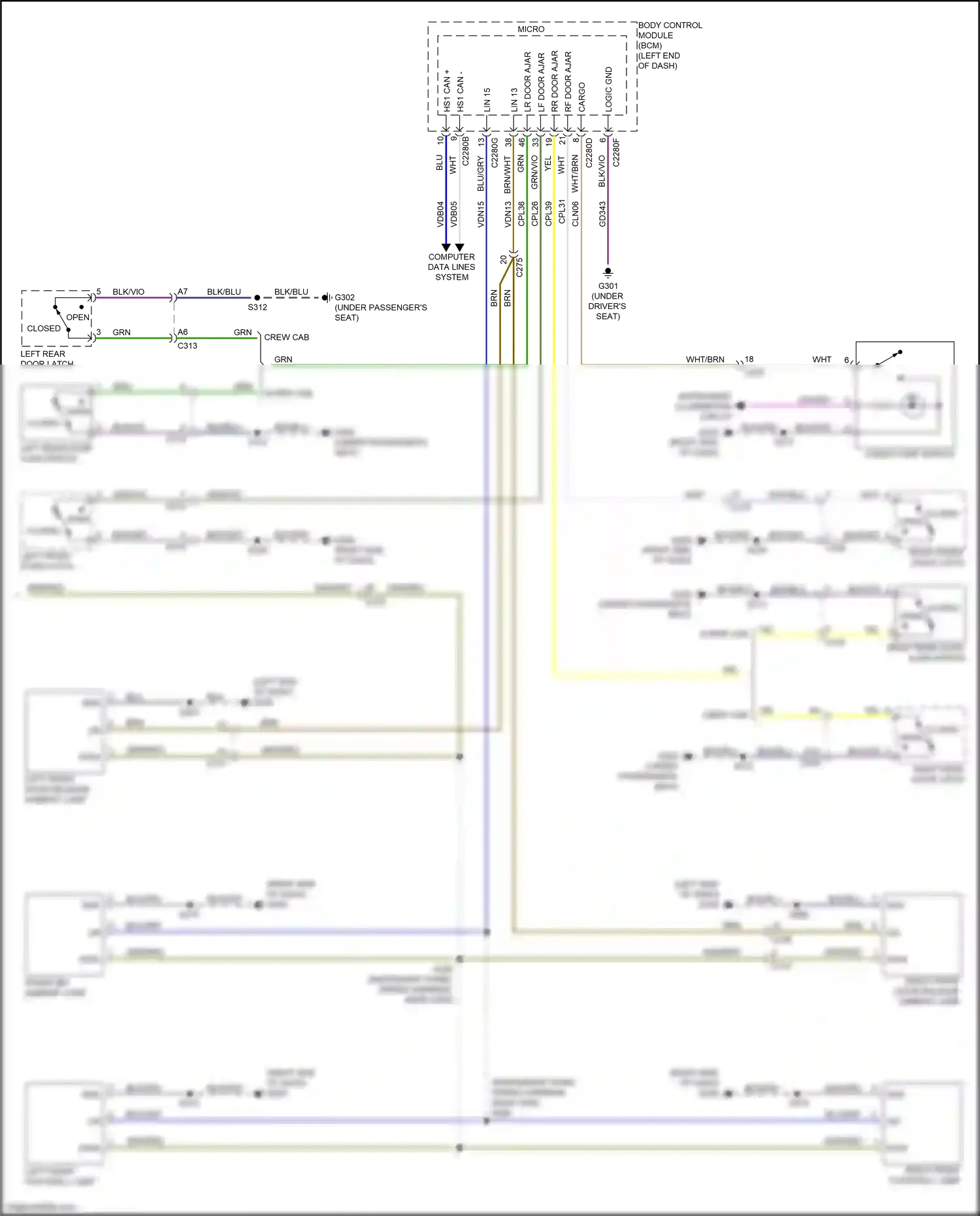 Wiring diagram computer data lines system for Ford Ranger T6.2 (2022-2024) (62 of 74)