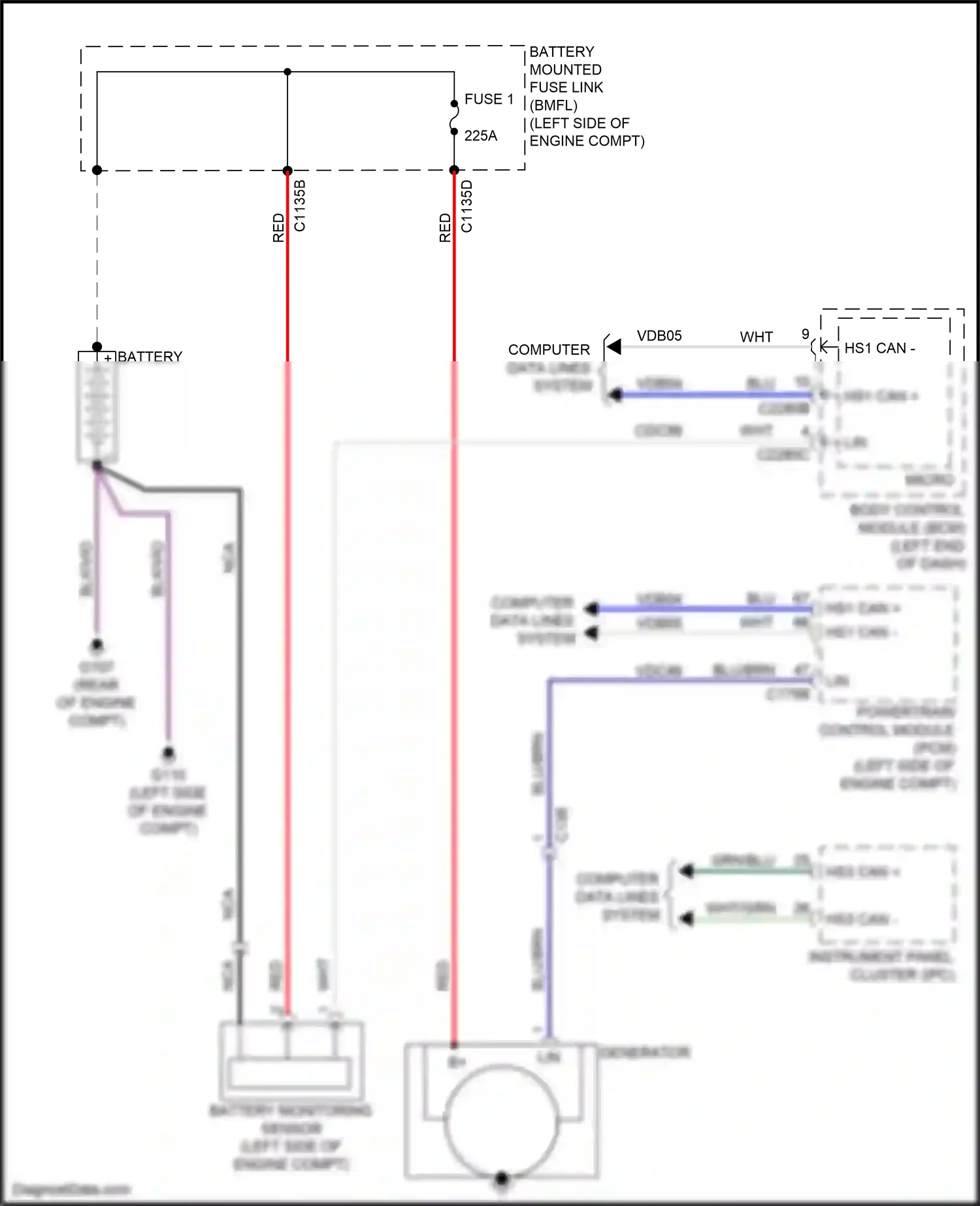 Wiring diagram computer data lines system for Ford Ranger T6.2 (2022-2024) (3 of 74)