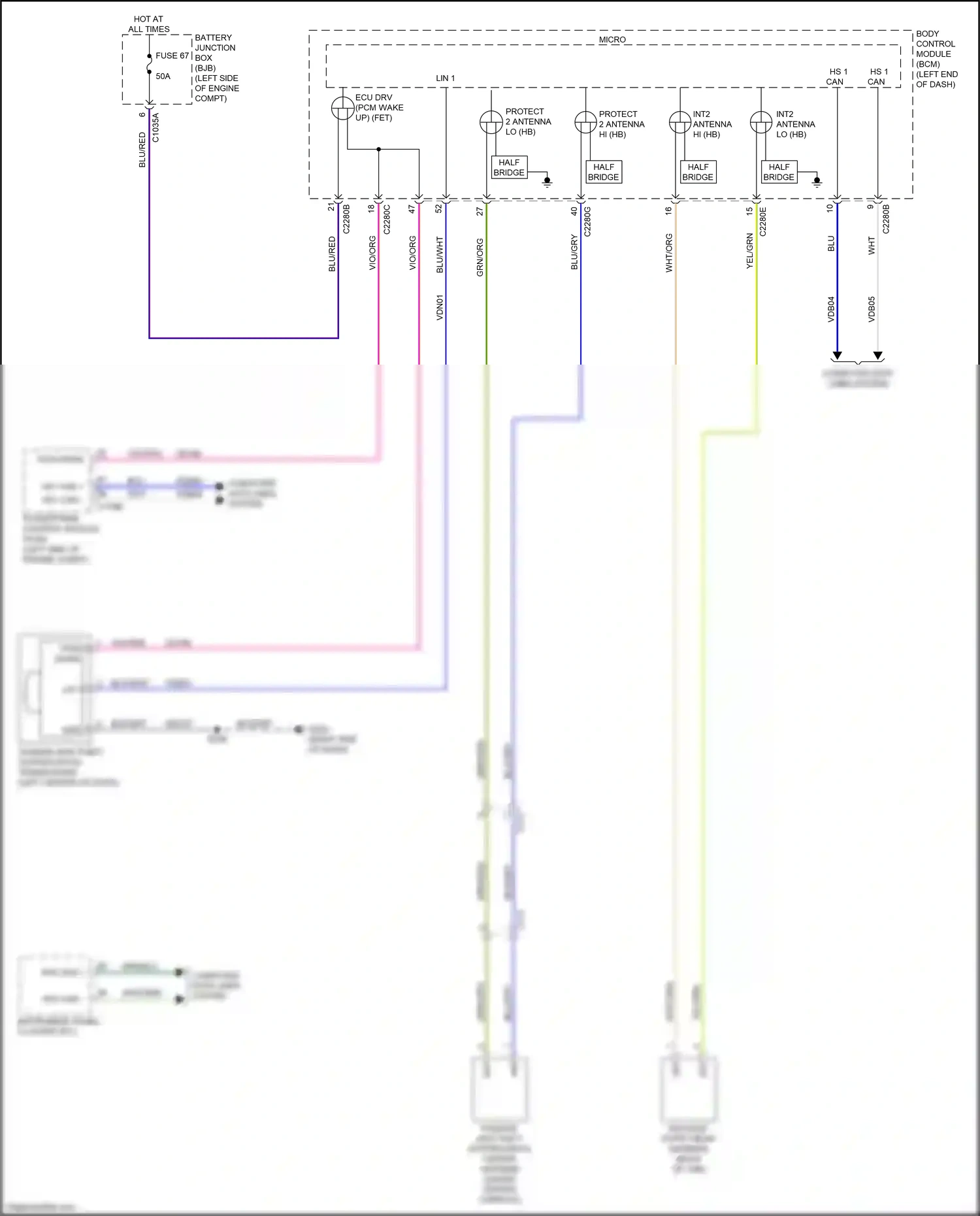 Wiring diagram computer data lines system for Ford Ranger T6.2 (2022-2024) (19 of 74)