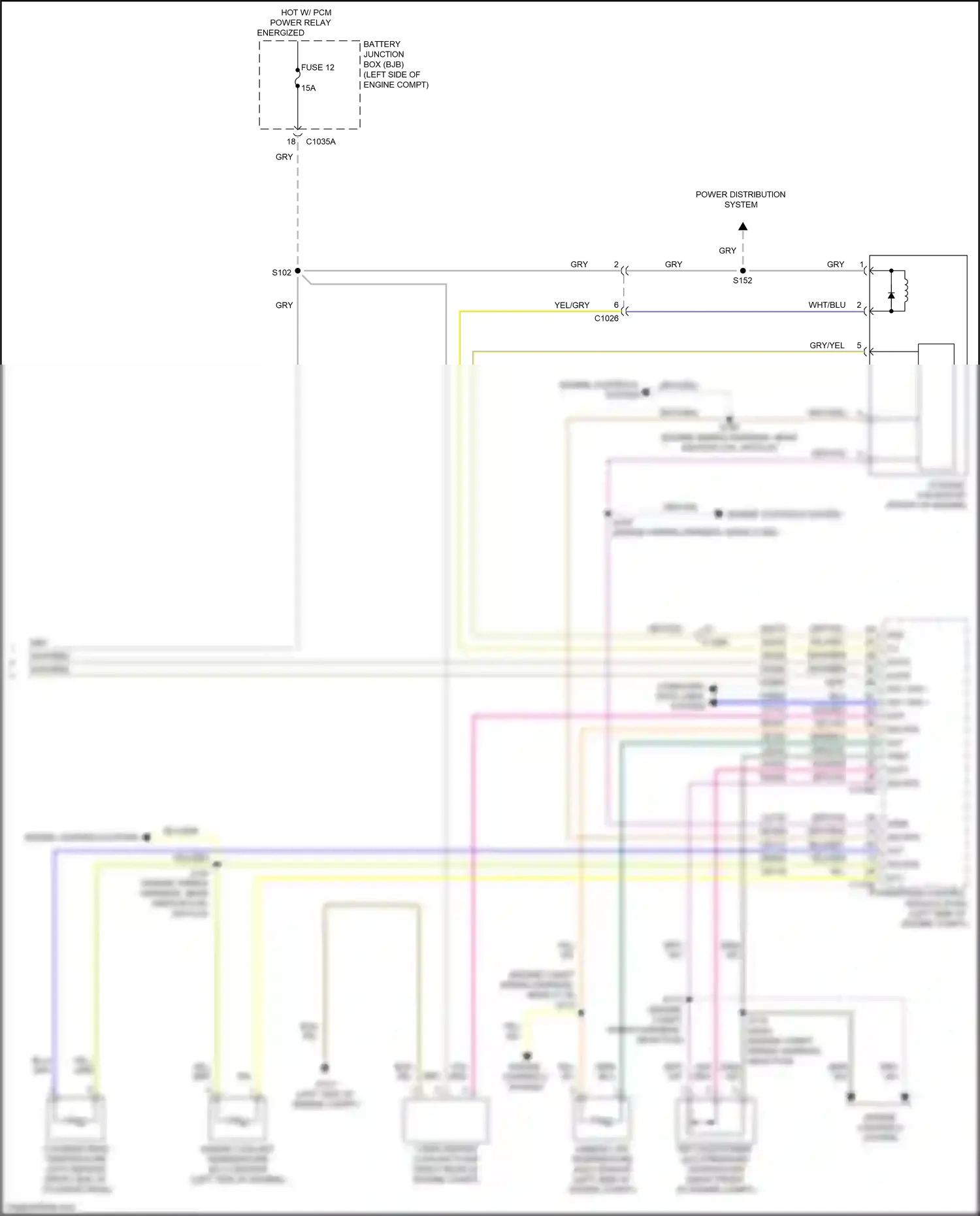Wiring diagram engine controls system for Ford Ranger T6.2 (2022-2024) (4 of 7)