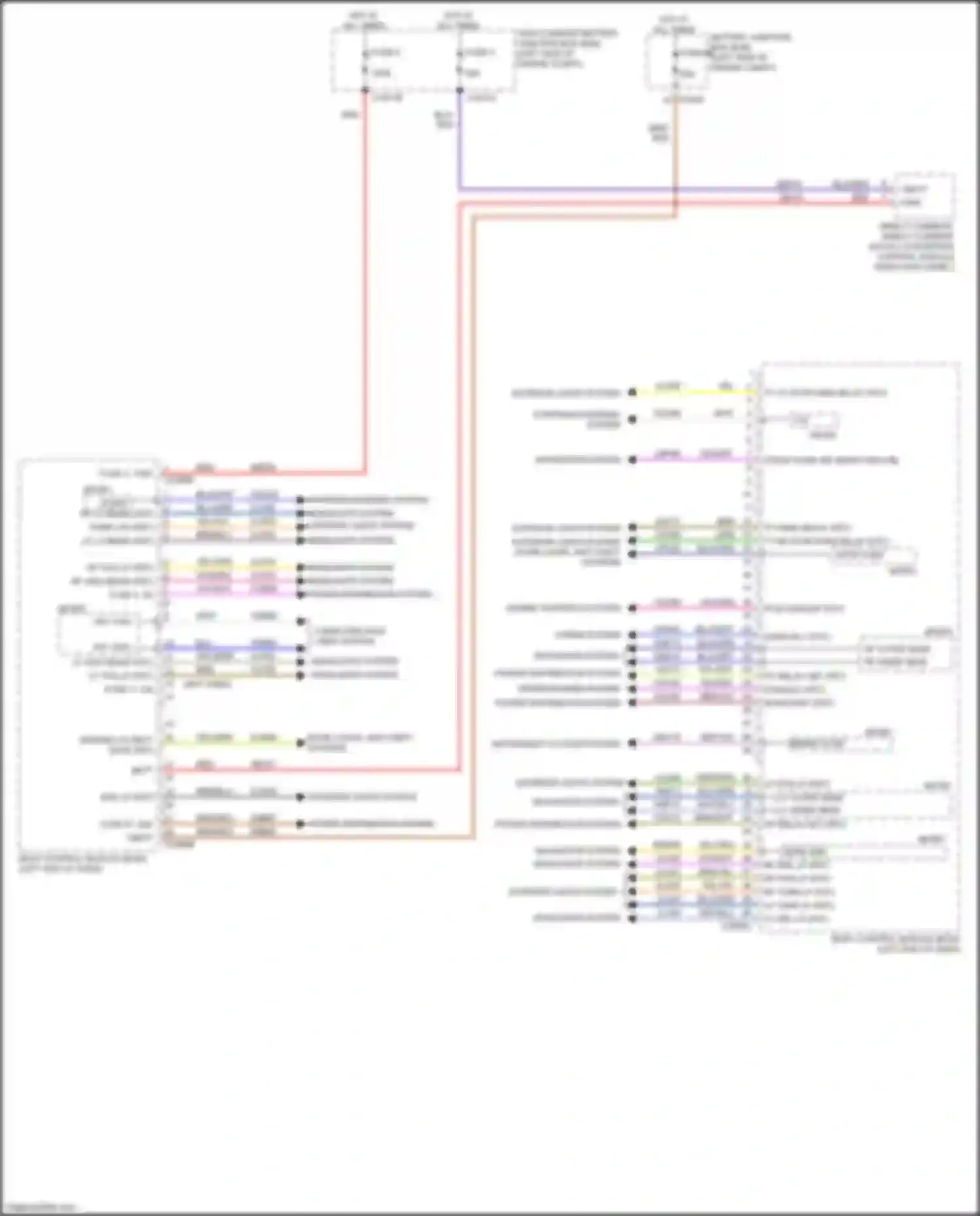Wiring diagram horns system for Ford Ranger T6.2 (2022-2024) (1 of 2)