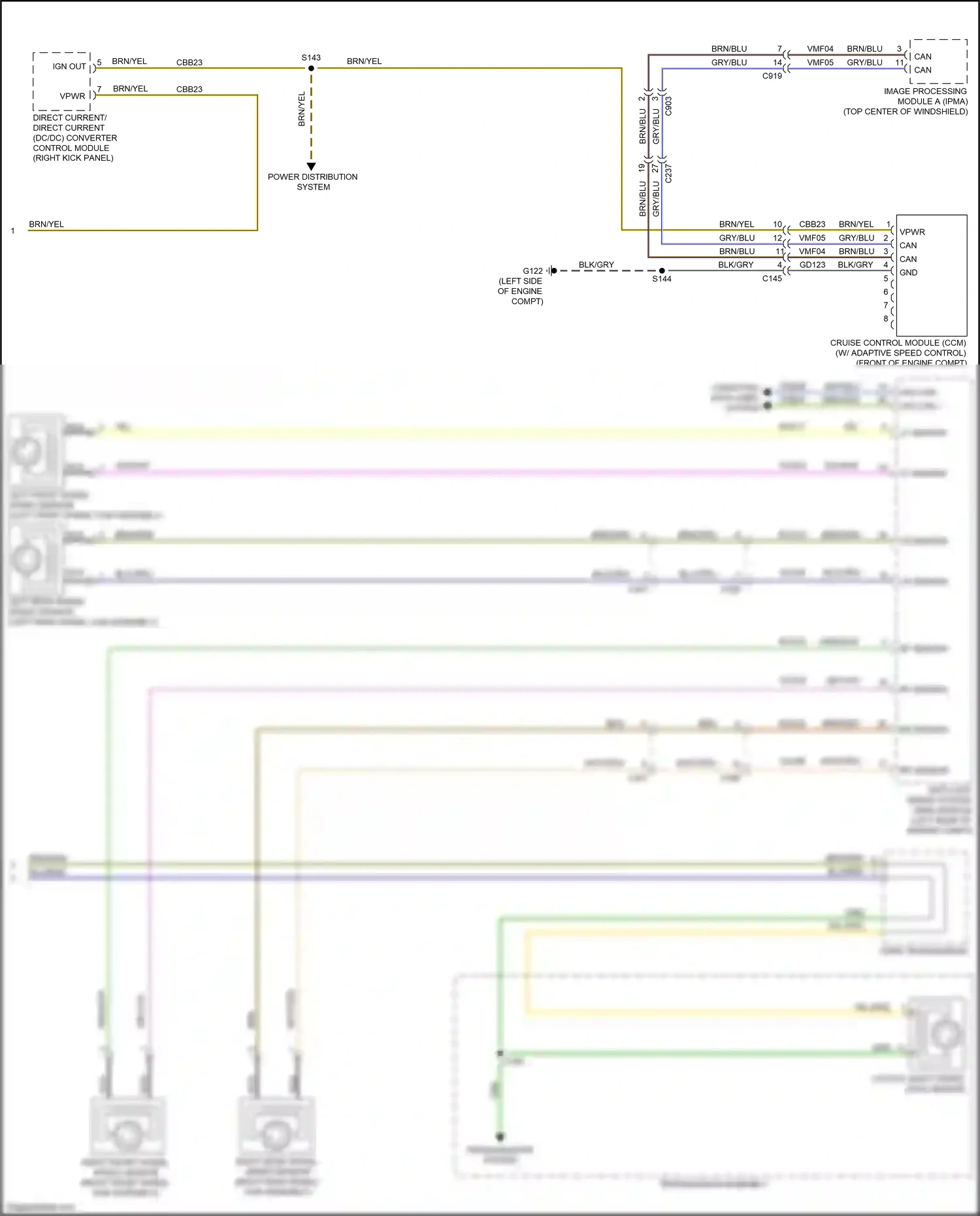 Wiring diagram lf sensor lo for Ford Ranger T6.2 (2022-2024) (2 of 2)