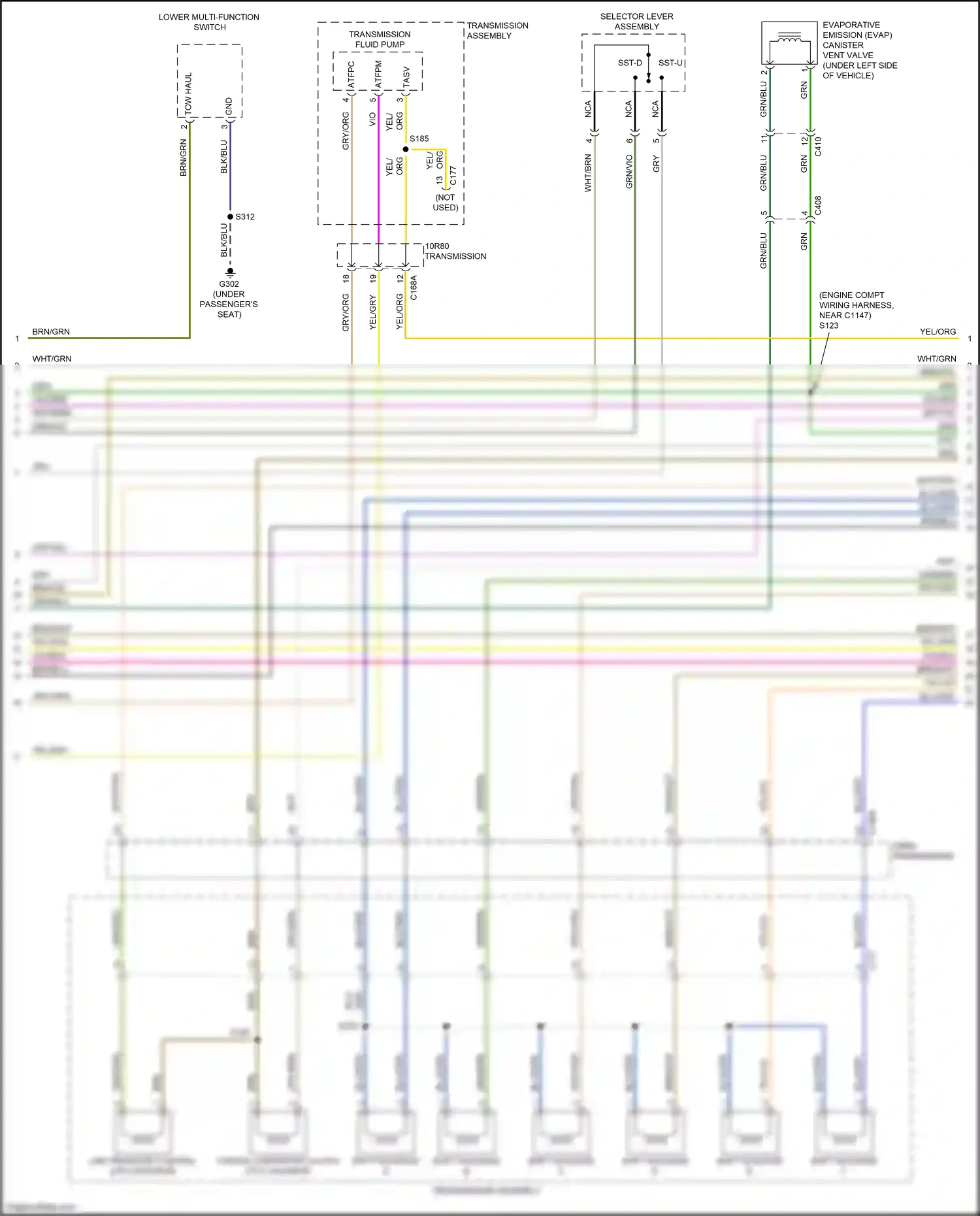 Wiring diagram lower multi-function switch for Ford Ranger T6.2 (2022-2024) (6 of 6)