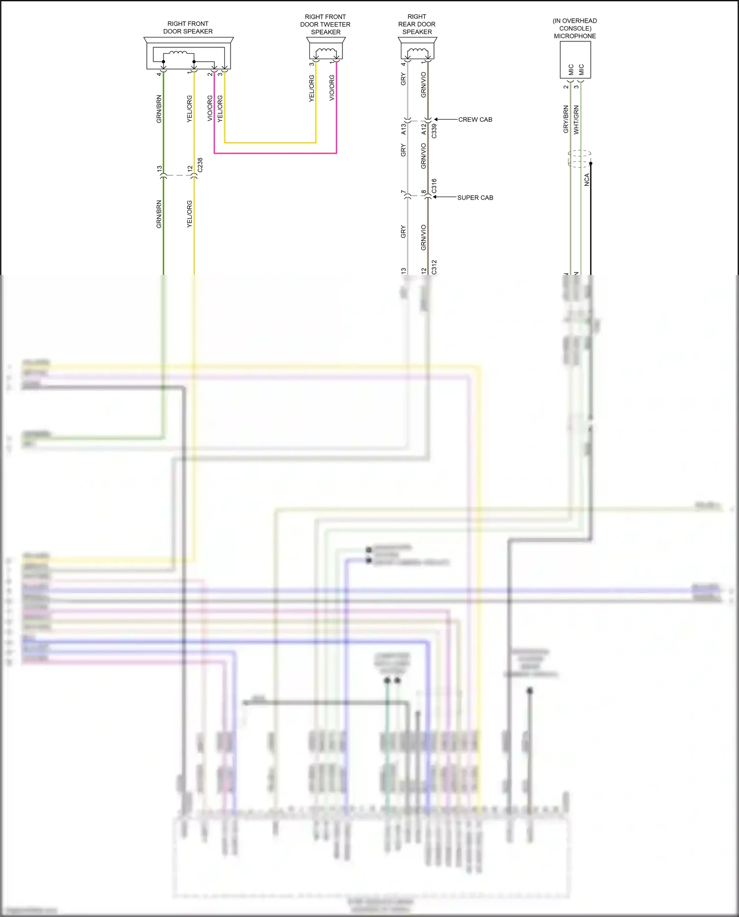 Wiring diagram navigation system for Ford Ranger T6.2 (2022-2024) (6 of 10)