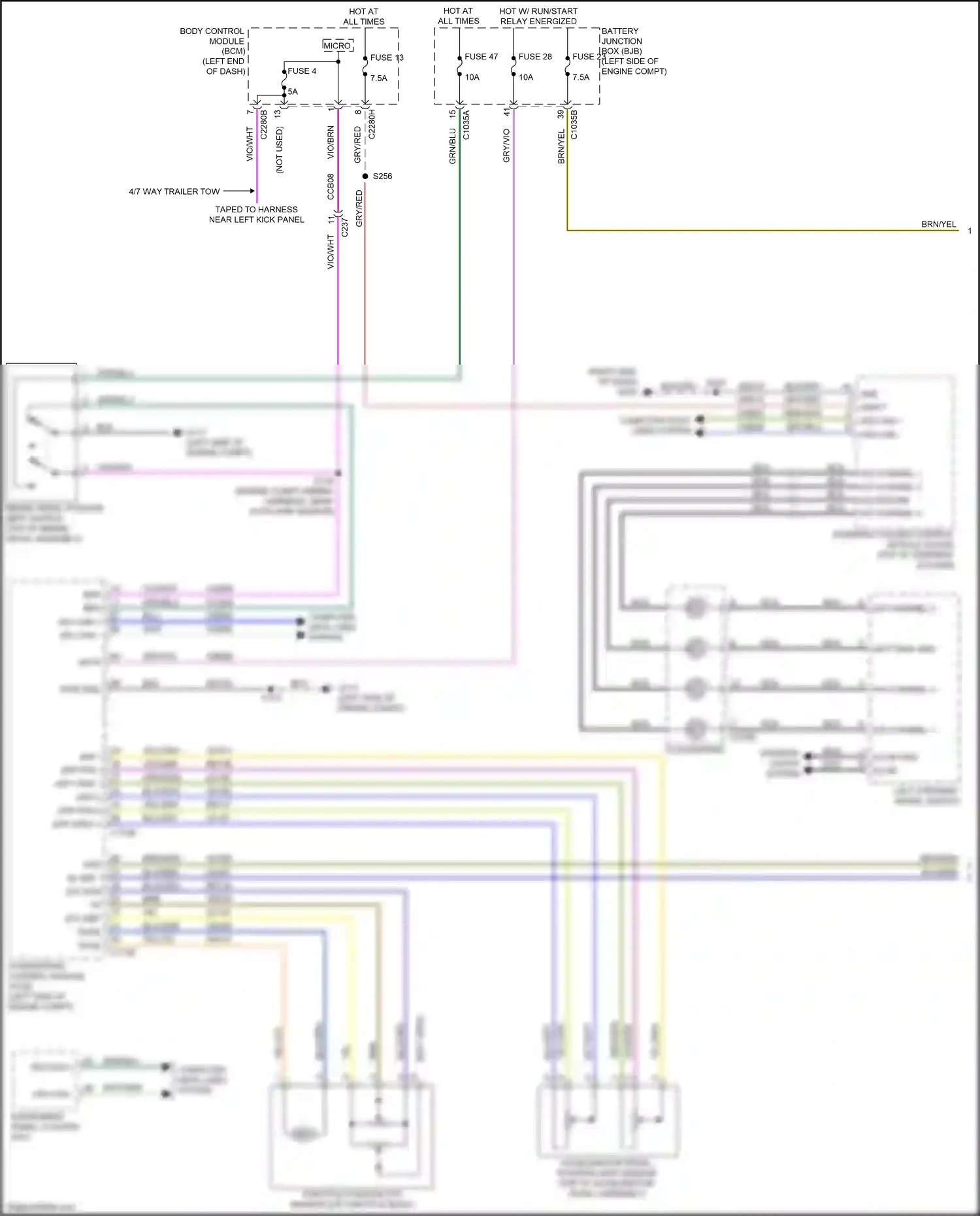 Wiring diagram oss + for Ford Ranger T6.2 (2022-2024) (2 of 3)