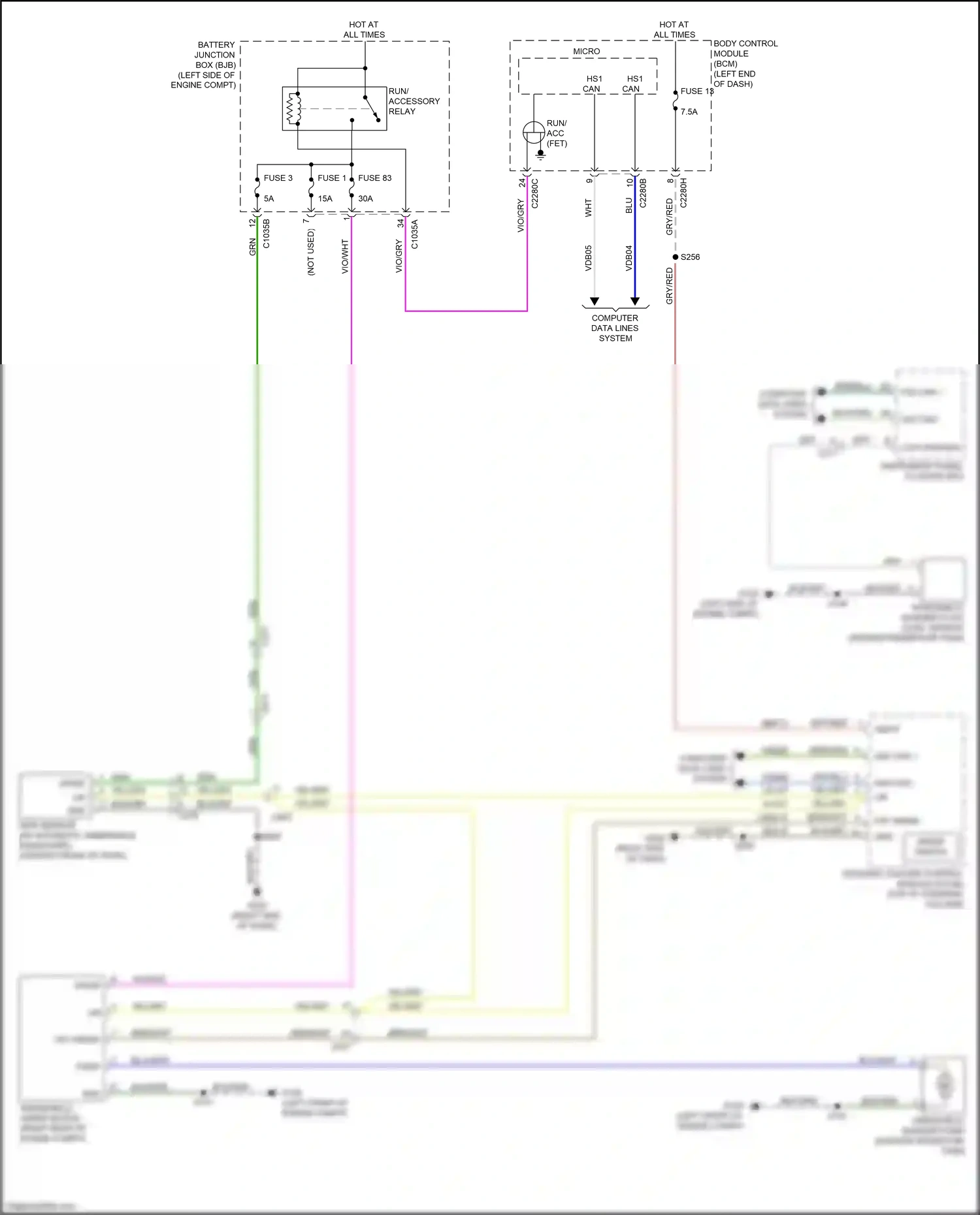 Wiring diagram rain sensor for Ford Ranger T6.2 (2022-2024) (3 of 3)