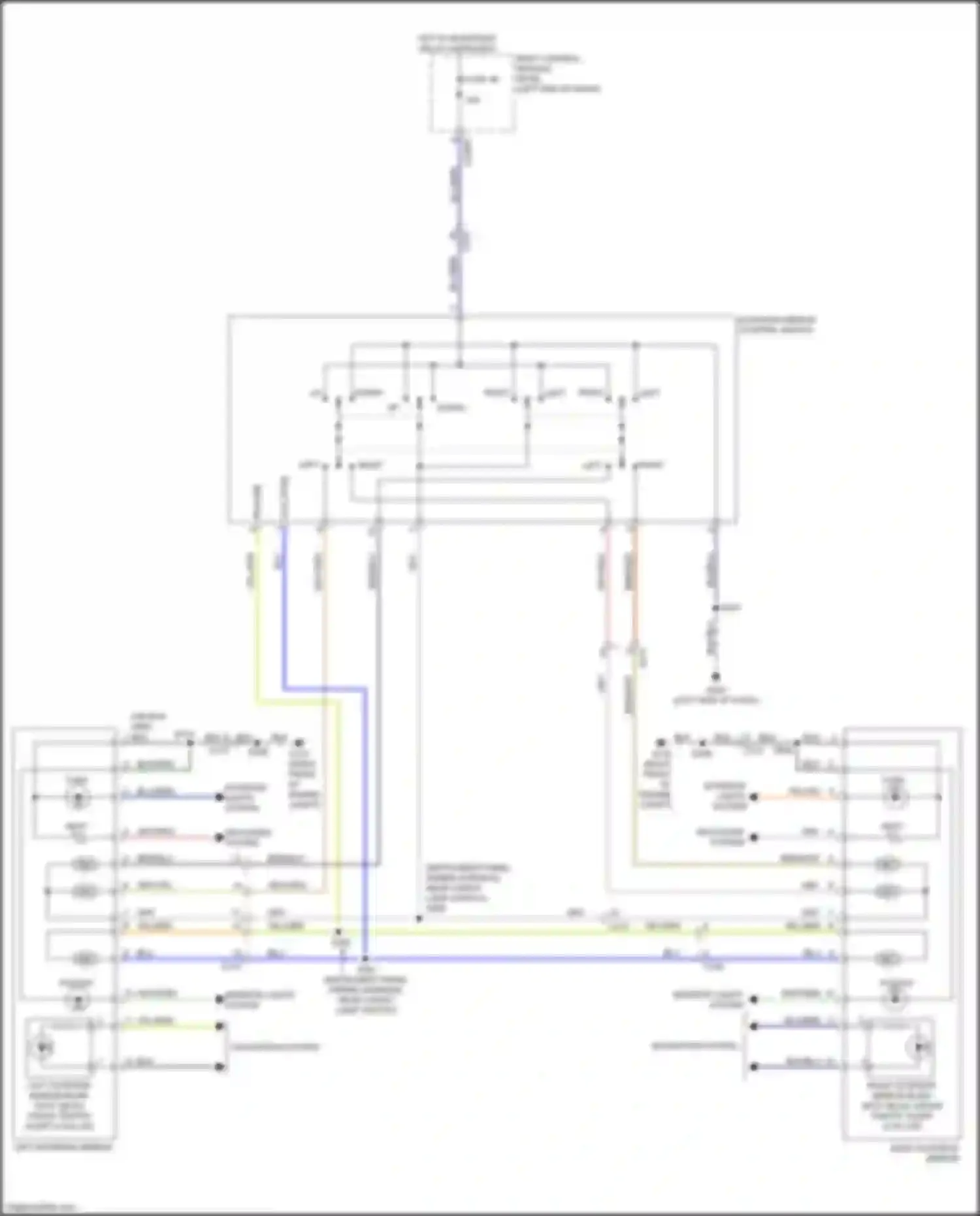 Wiring diagram right exterior mirror for Ford Ranger T6.2 (2022-2024) (7 of 7)