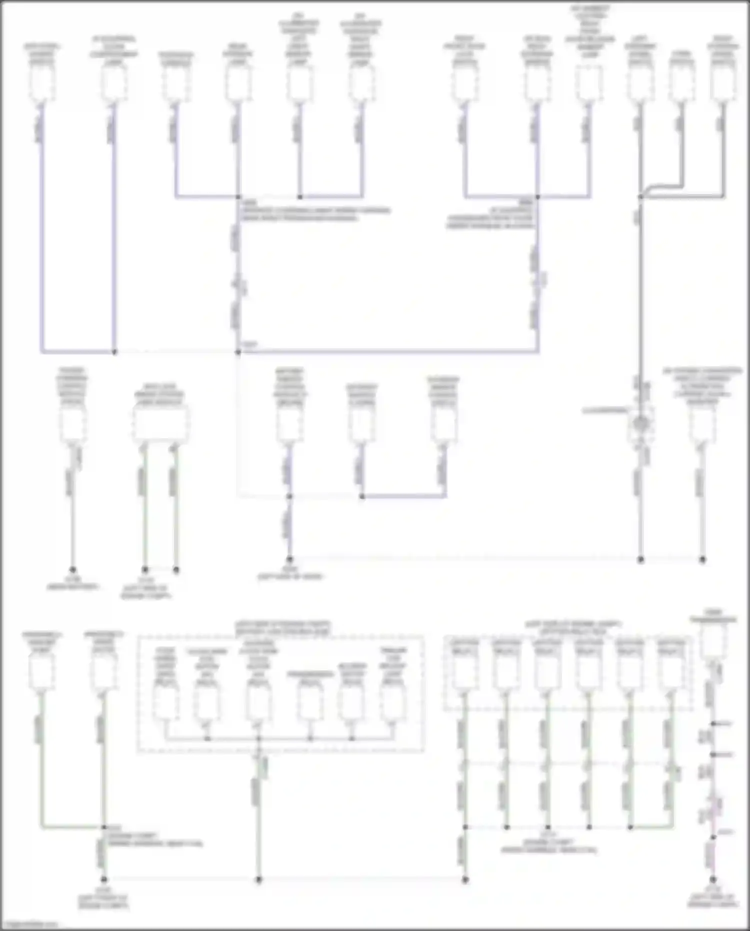 Wiring diagram right front door lock switch for Ford Ranger T6.2 (2022-2024) (2 of 5)