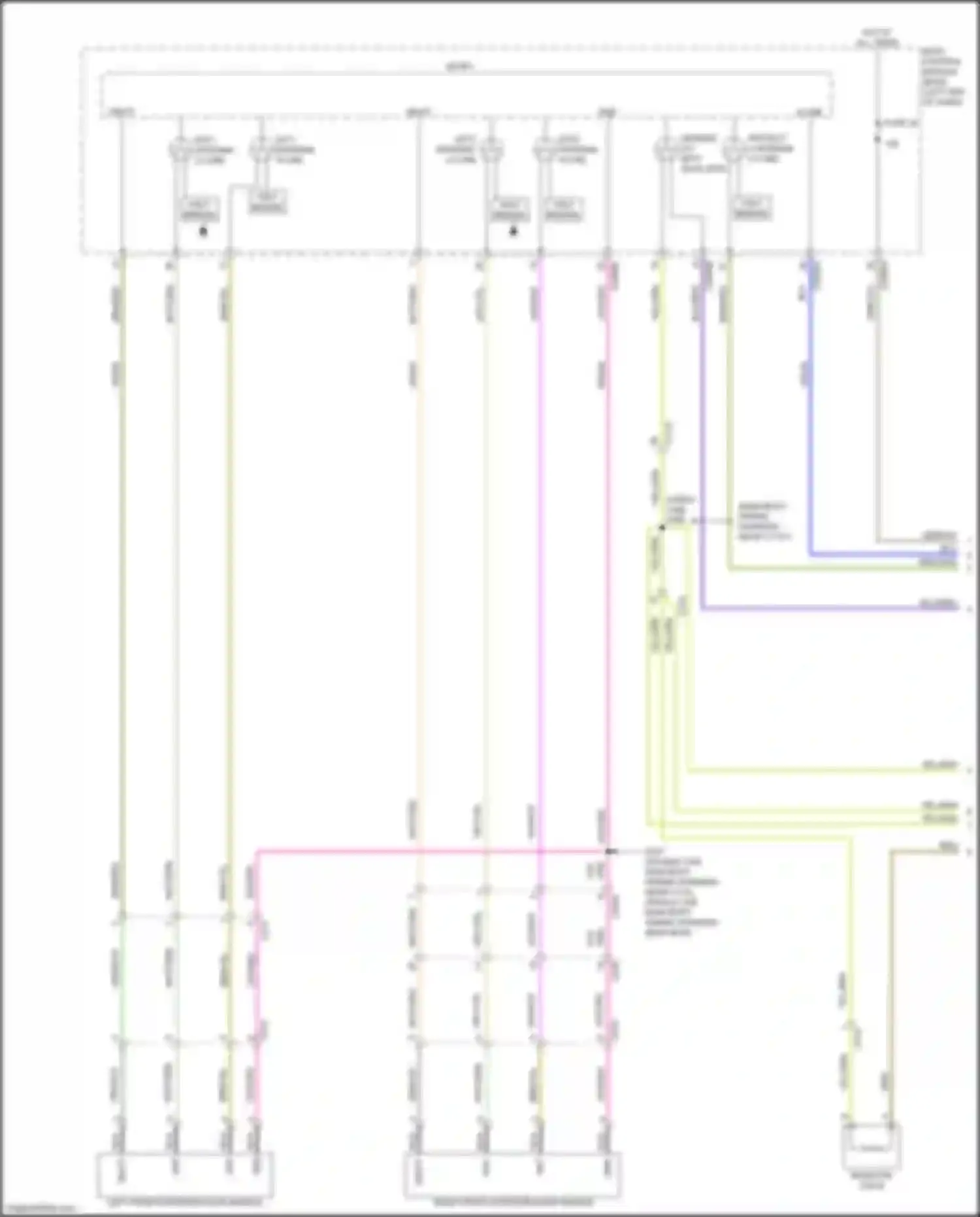 Wiring diagram right front exterior door handle for Ford Ranger T6.2 (2022-2024) (1 of 2)