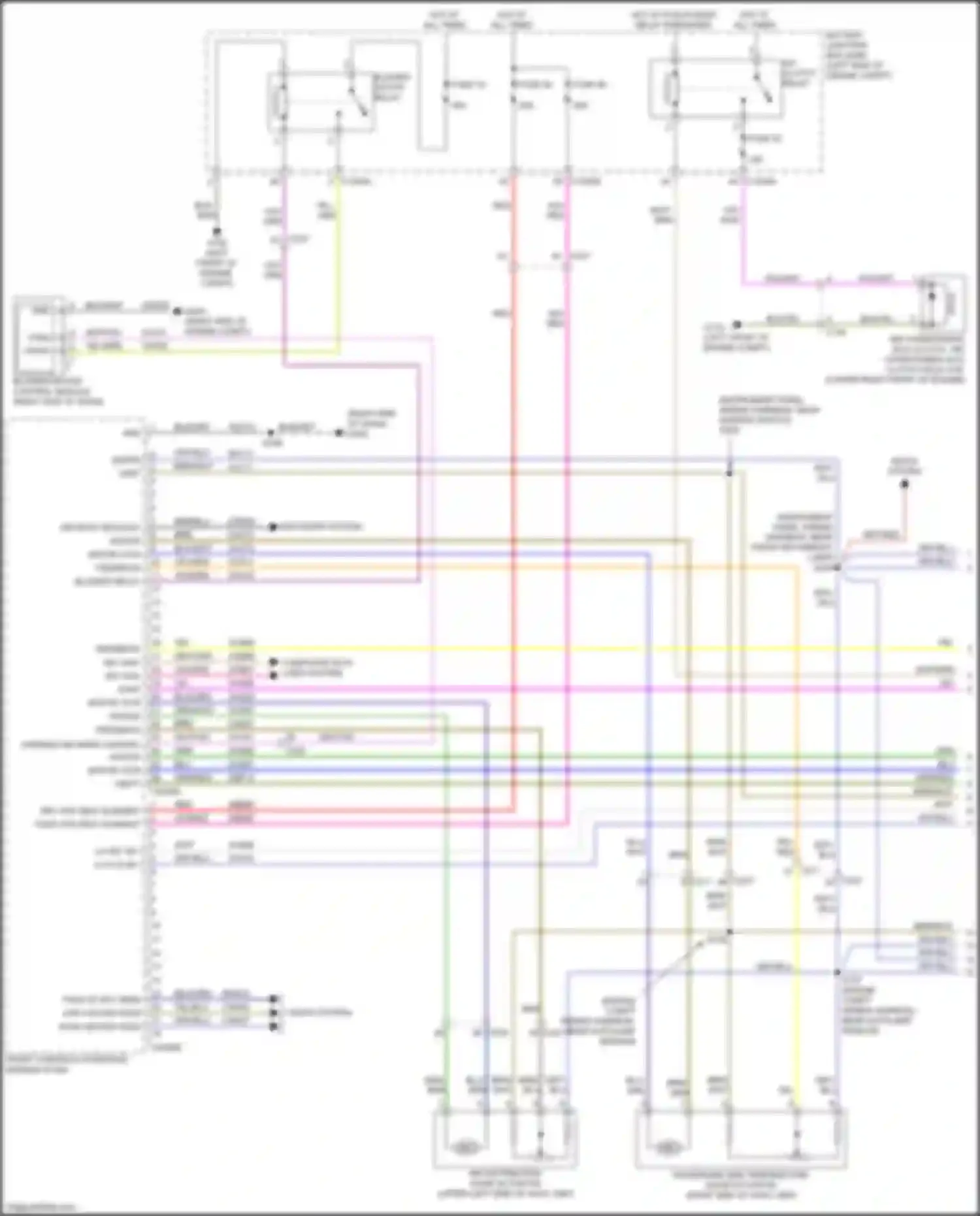Wiring diagram seats system for Ford Ranger T6.2 (2022-2024) (3 of 4)