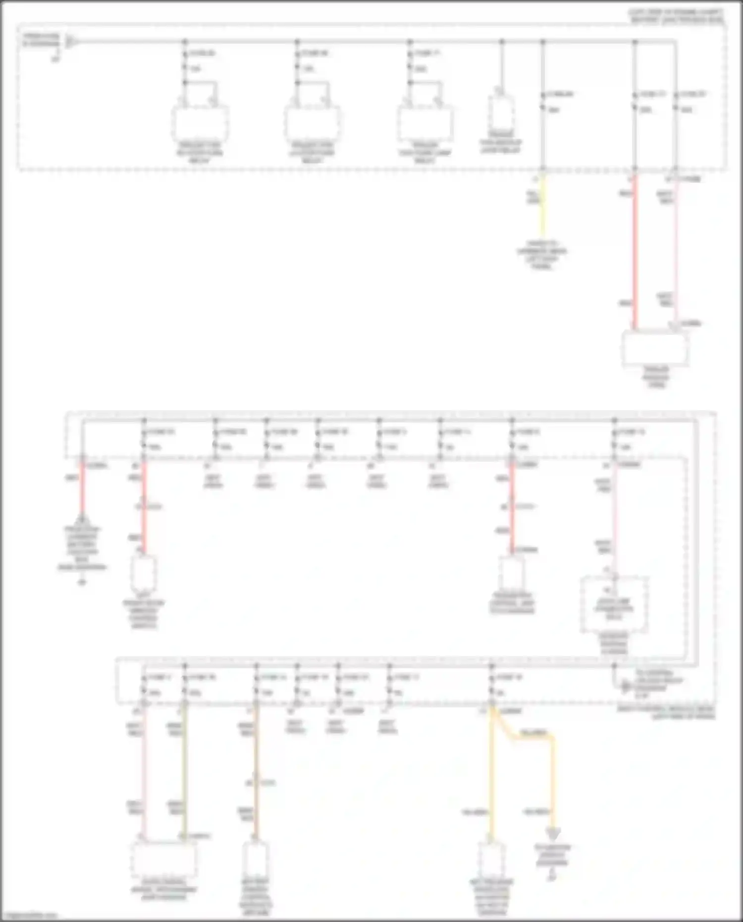 Wiring diagram taped to harness near left kick panel for Ford Ranger T6.2 (2022-2024) (5 of 6)