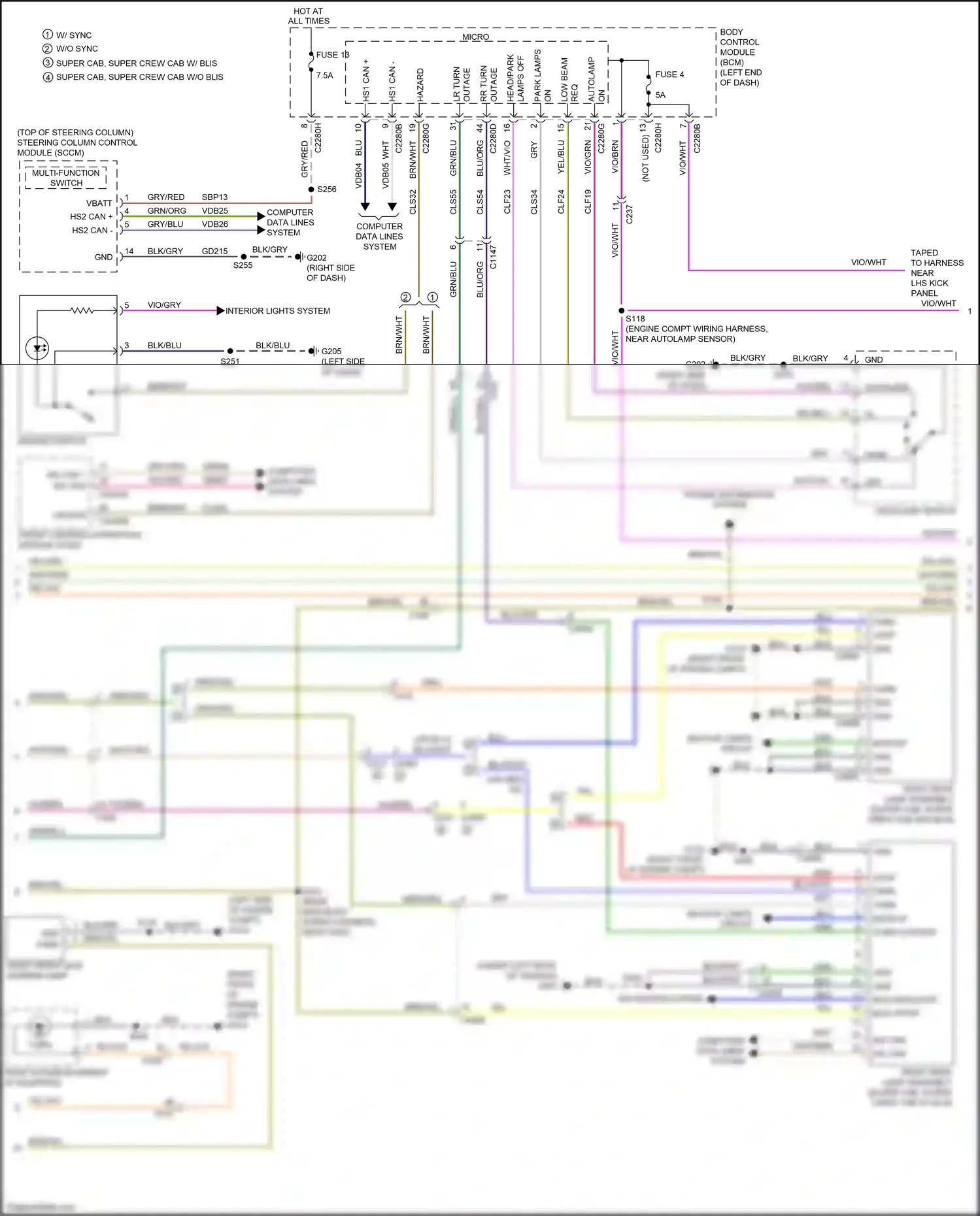 Wiring diagram w/o sync for Ford Ranger T6.2 (2022-2024) (11 of 11)