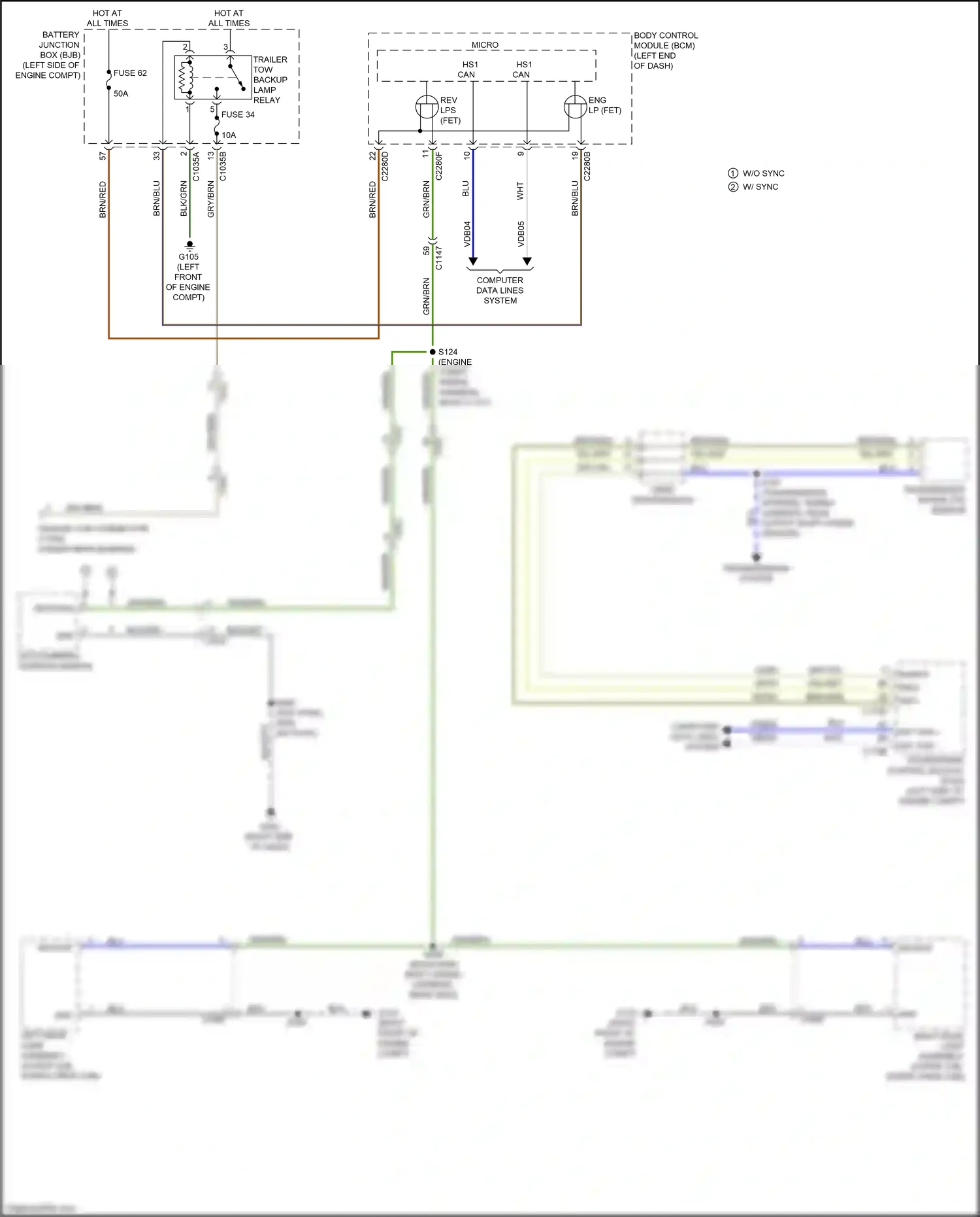 Wiring diagram w/o sync for Ford Ranger T6.2 (2022-2024) (1 of 11)